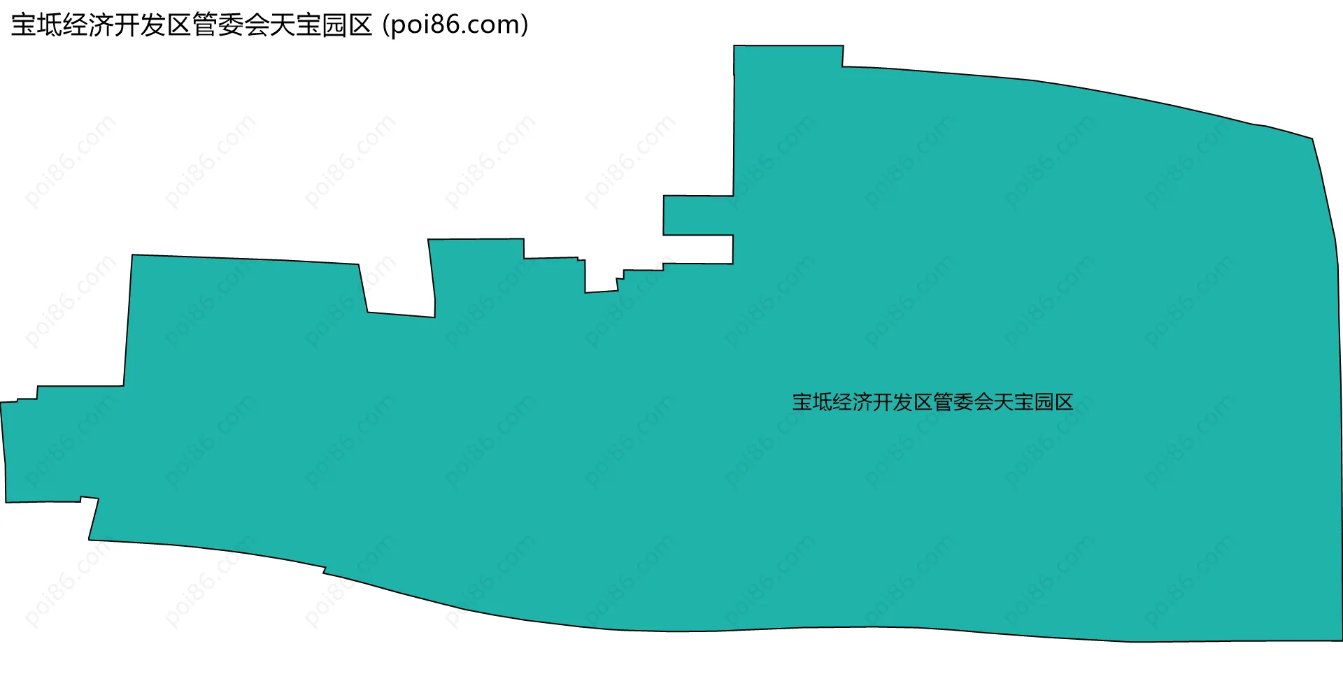 宝坻经济开发区管委会天宝园区边界地图
