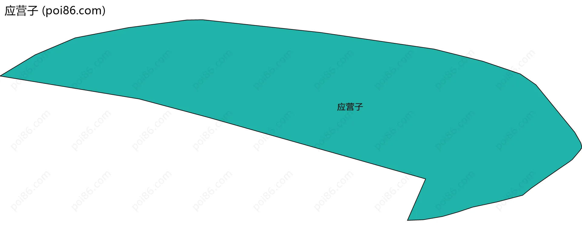 应营子边界地图