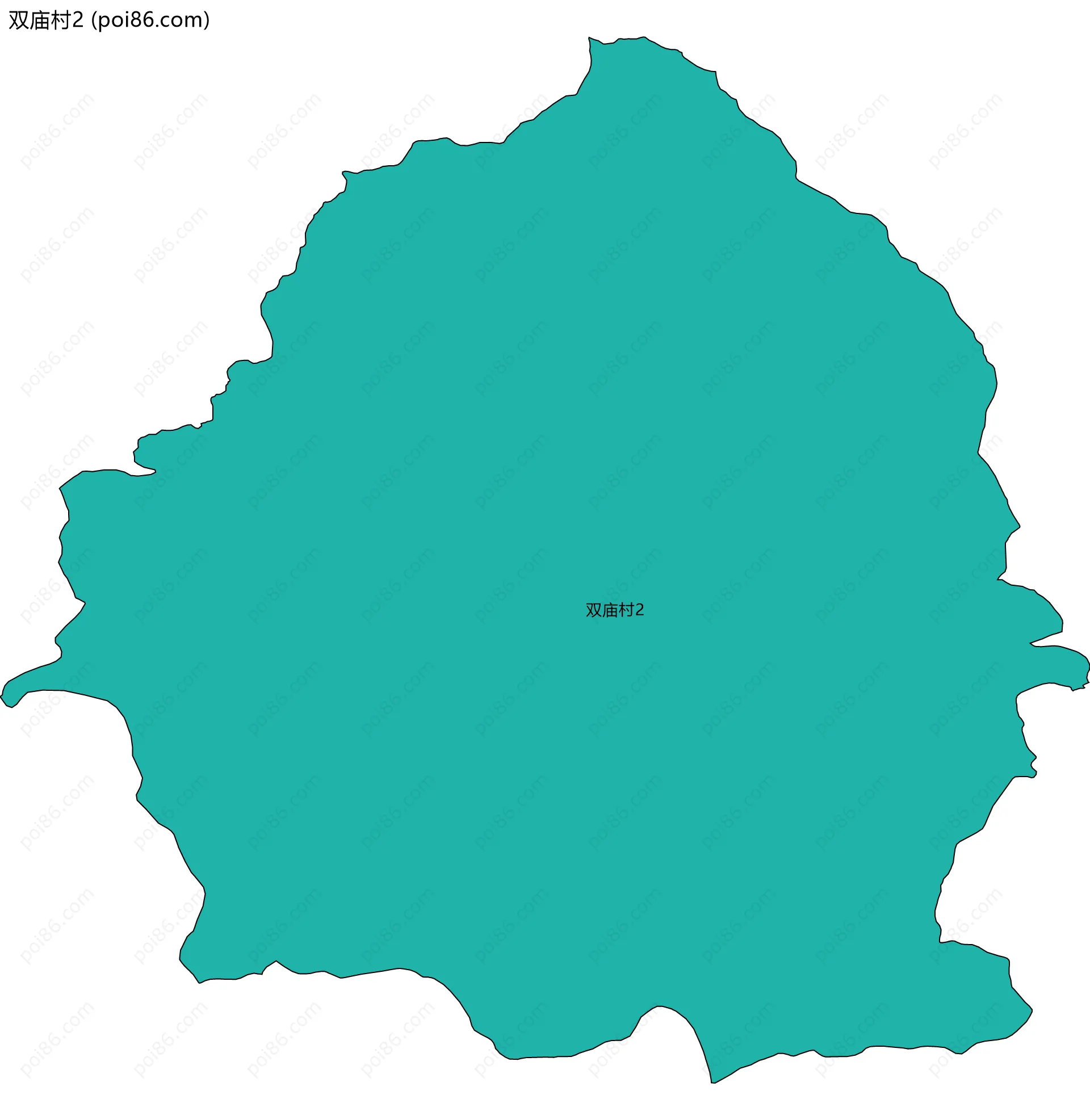 双庙村2边界地图
