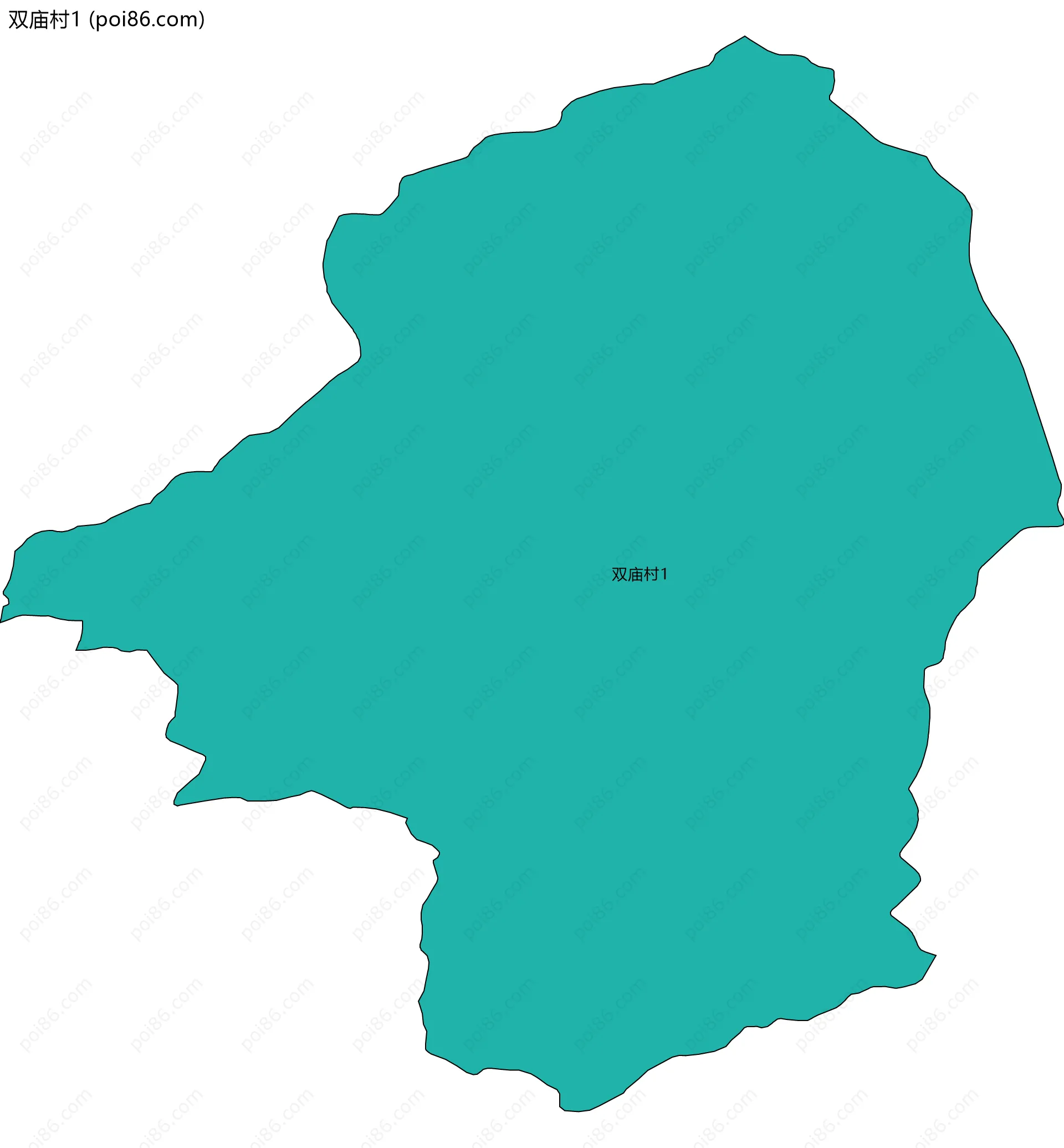 双庙村1边界地图