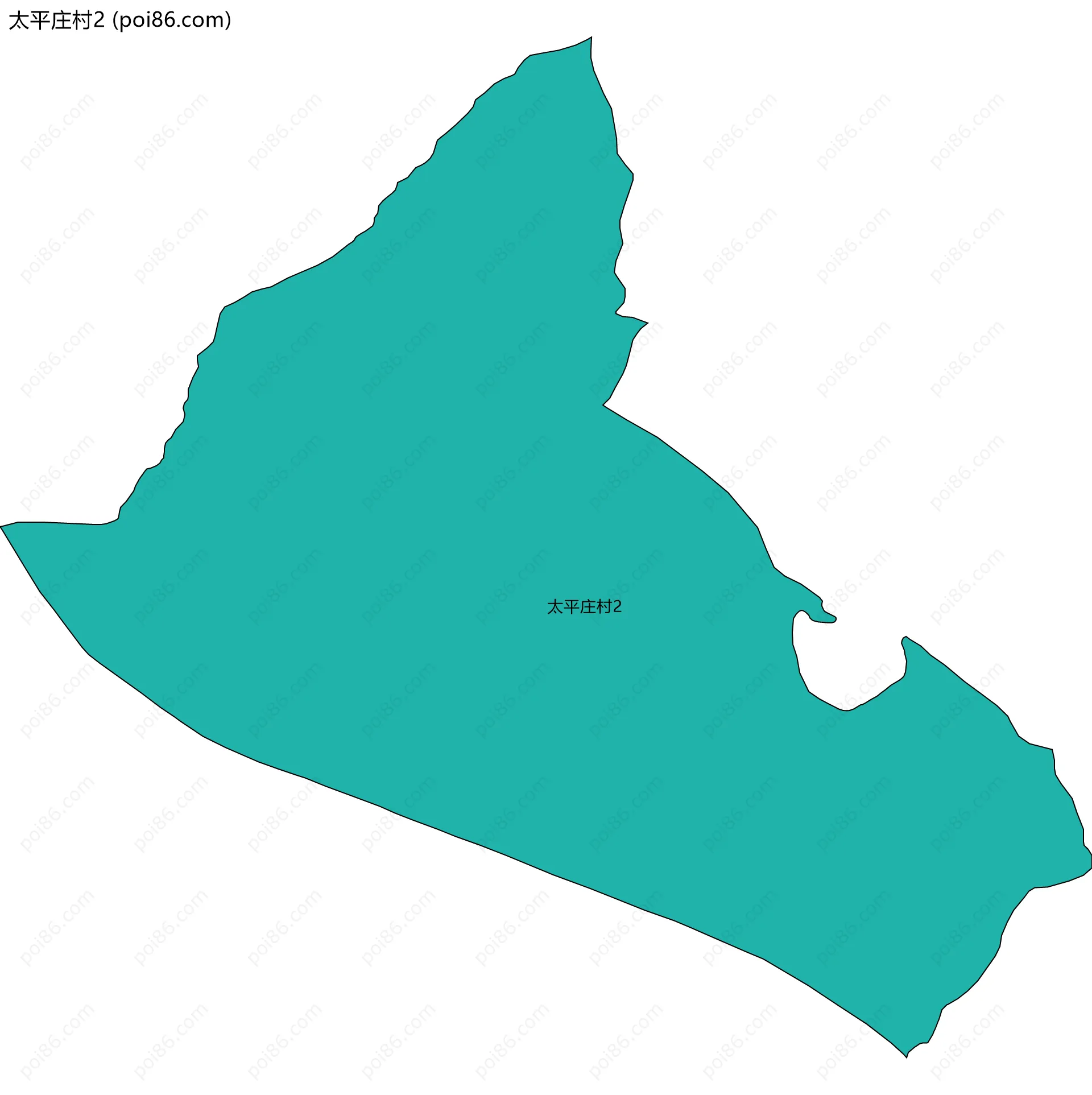 太平庄村2边界地图
