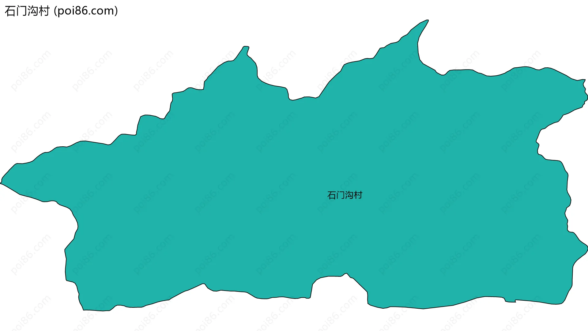 石门沟村边界地图