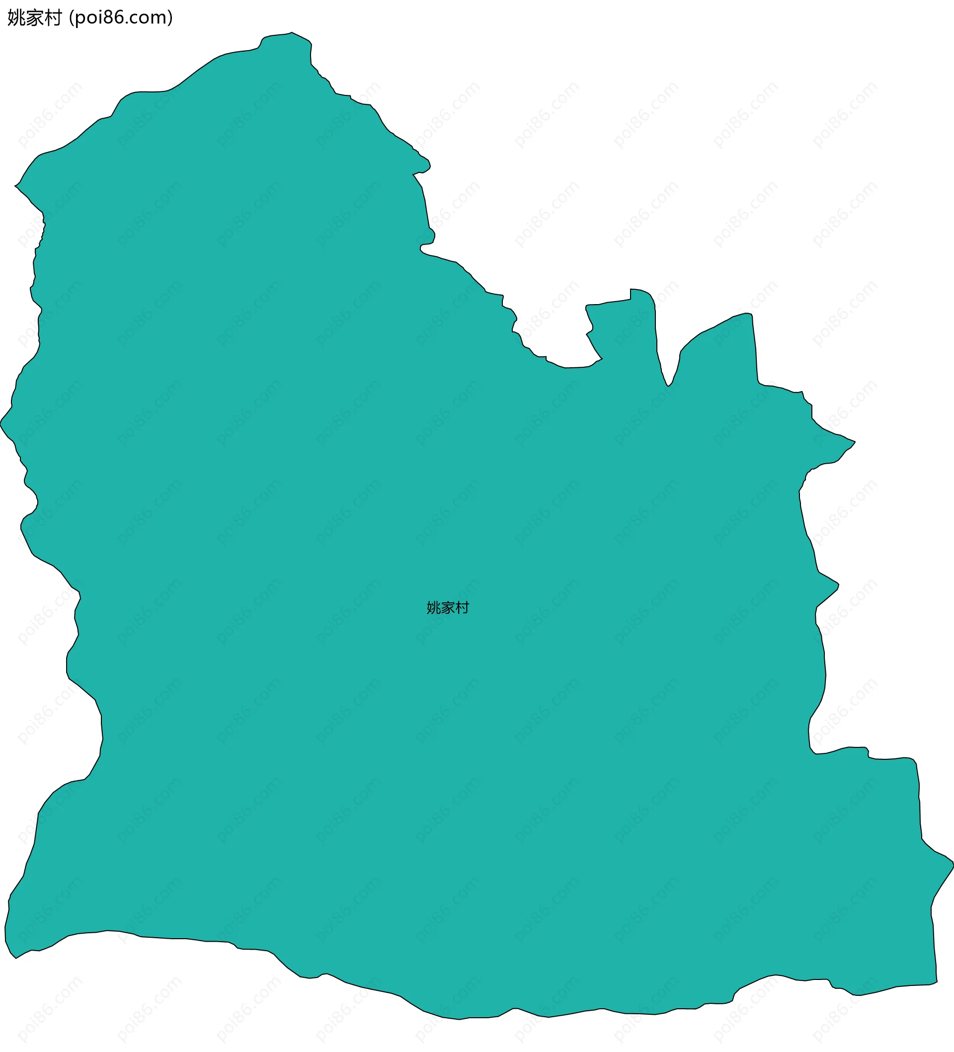 姚家村边界地图