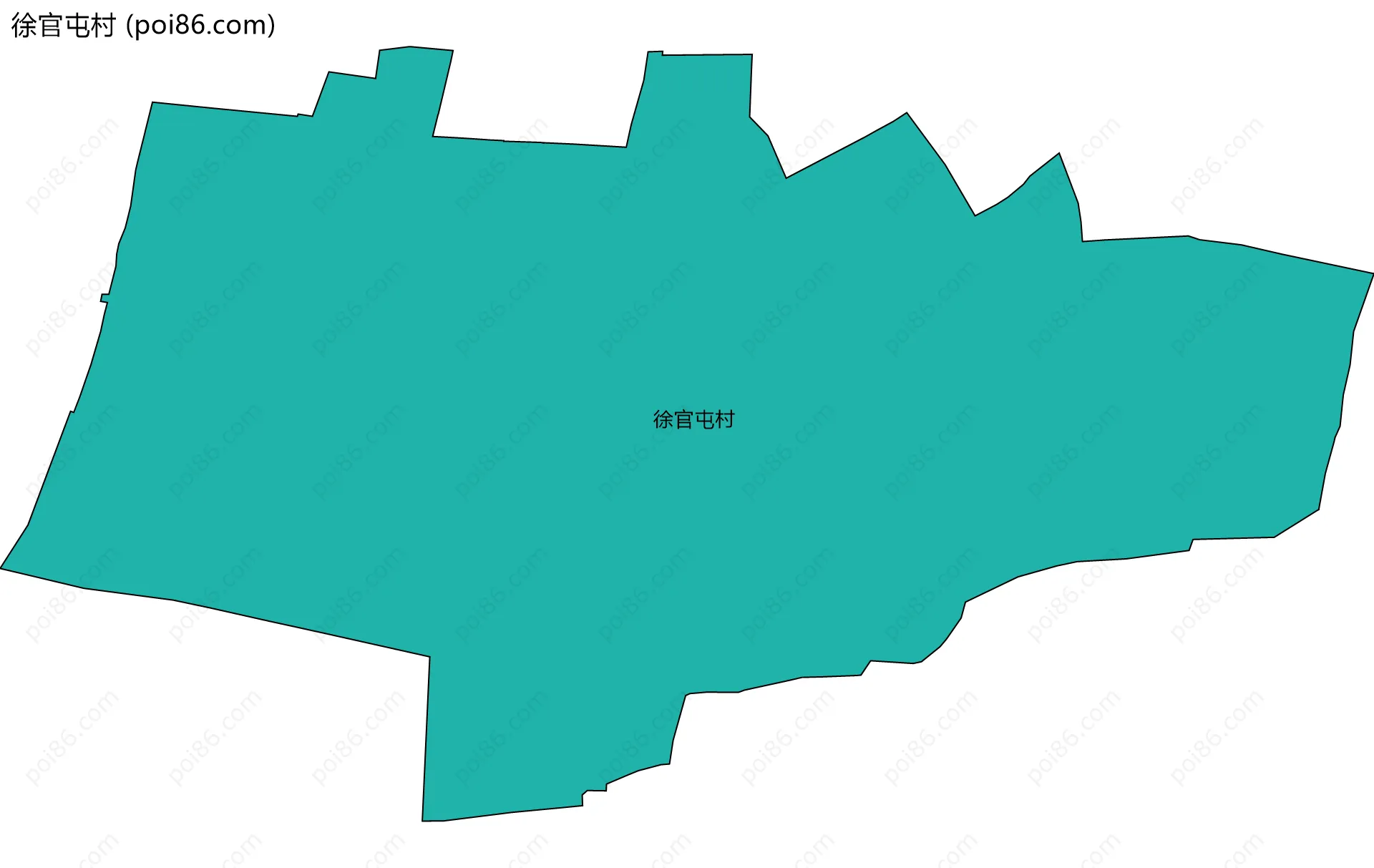 徐官屯村边界地图