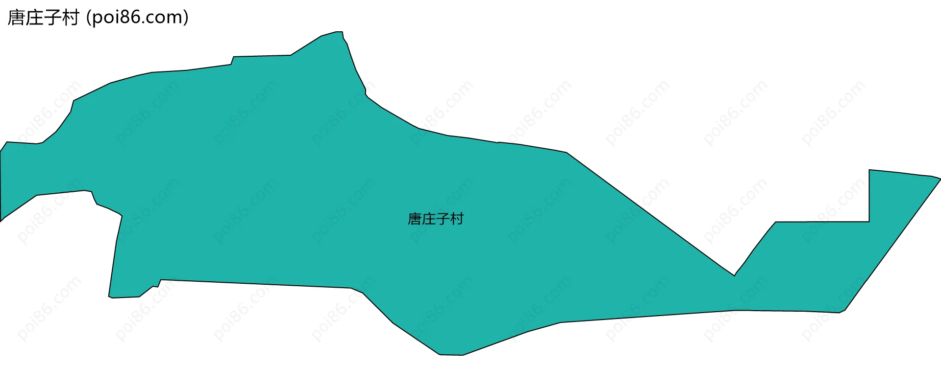 唐庄子村边界地图