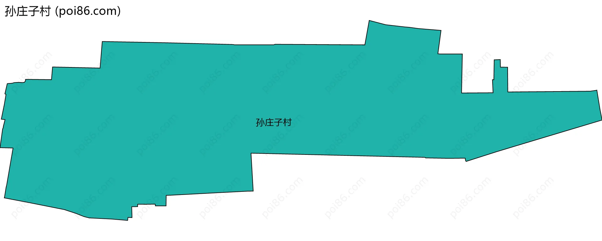 孙庄子村边界地图