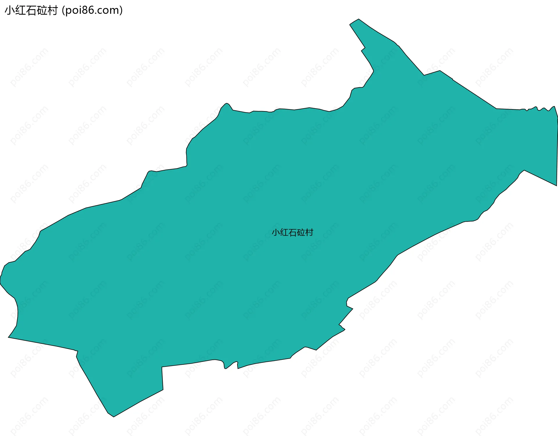小红石砬村边界地图