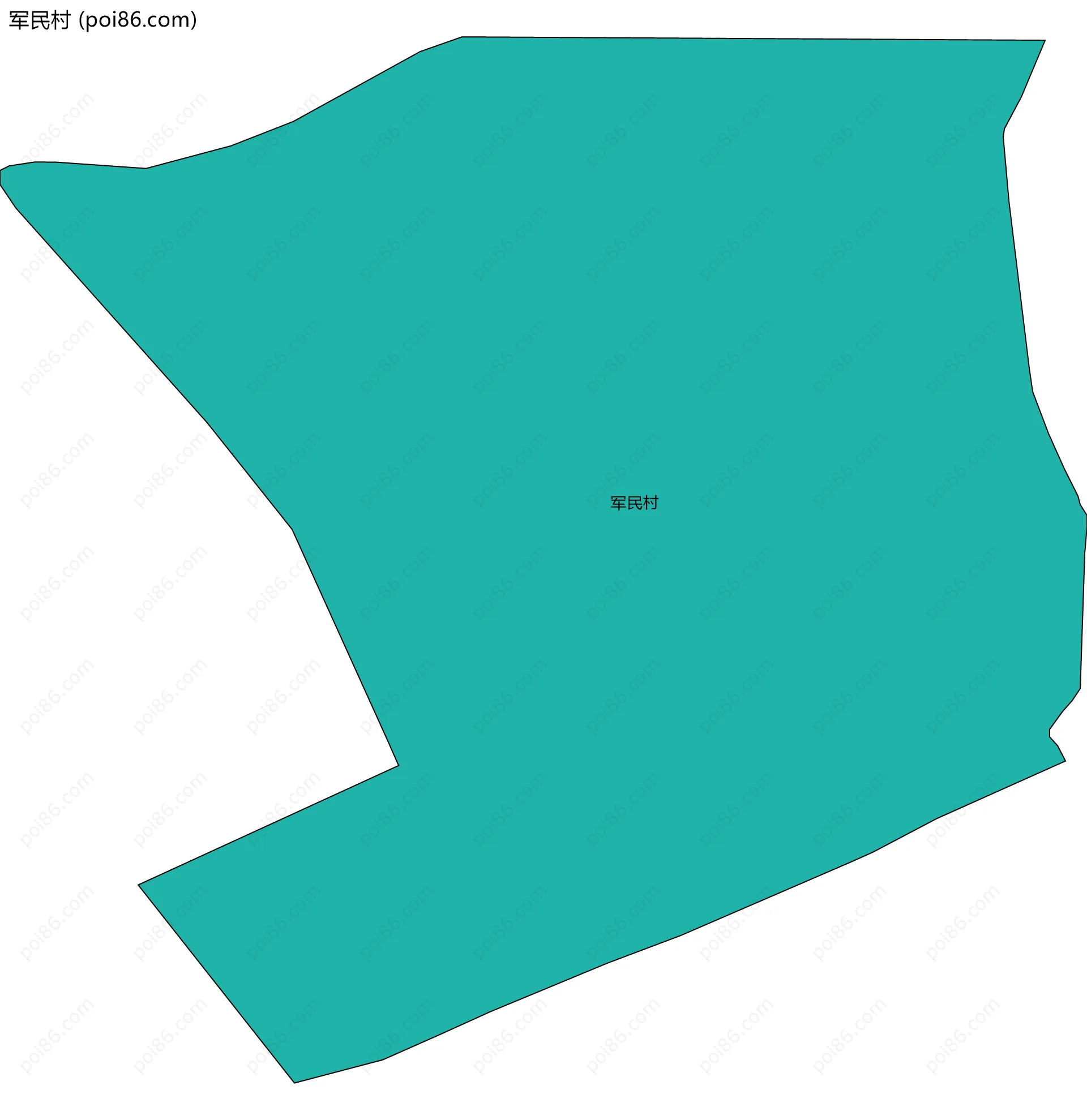 军民村边界地图