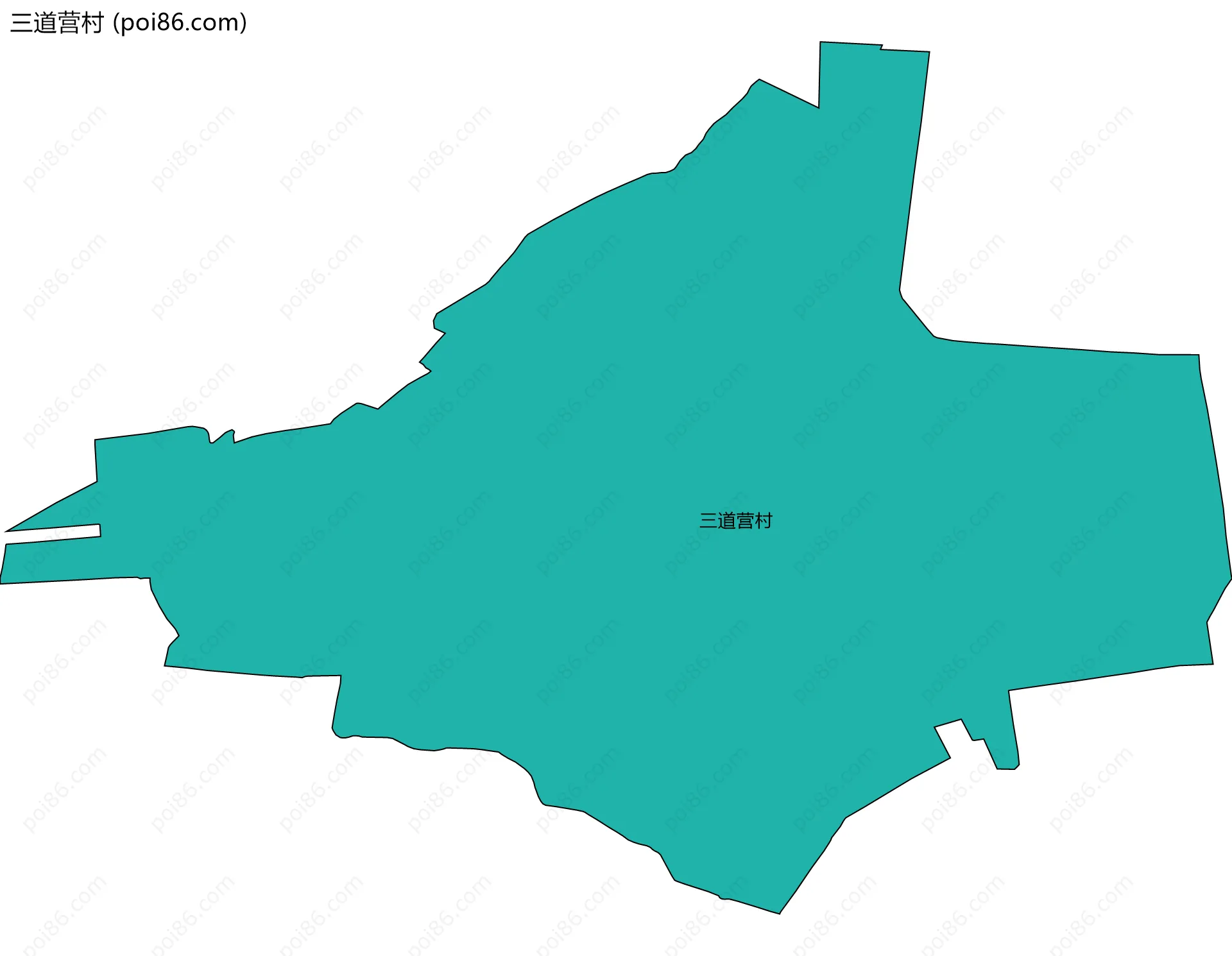 三道营村边界地图