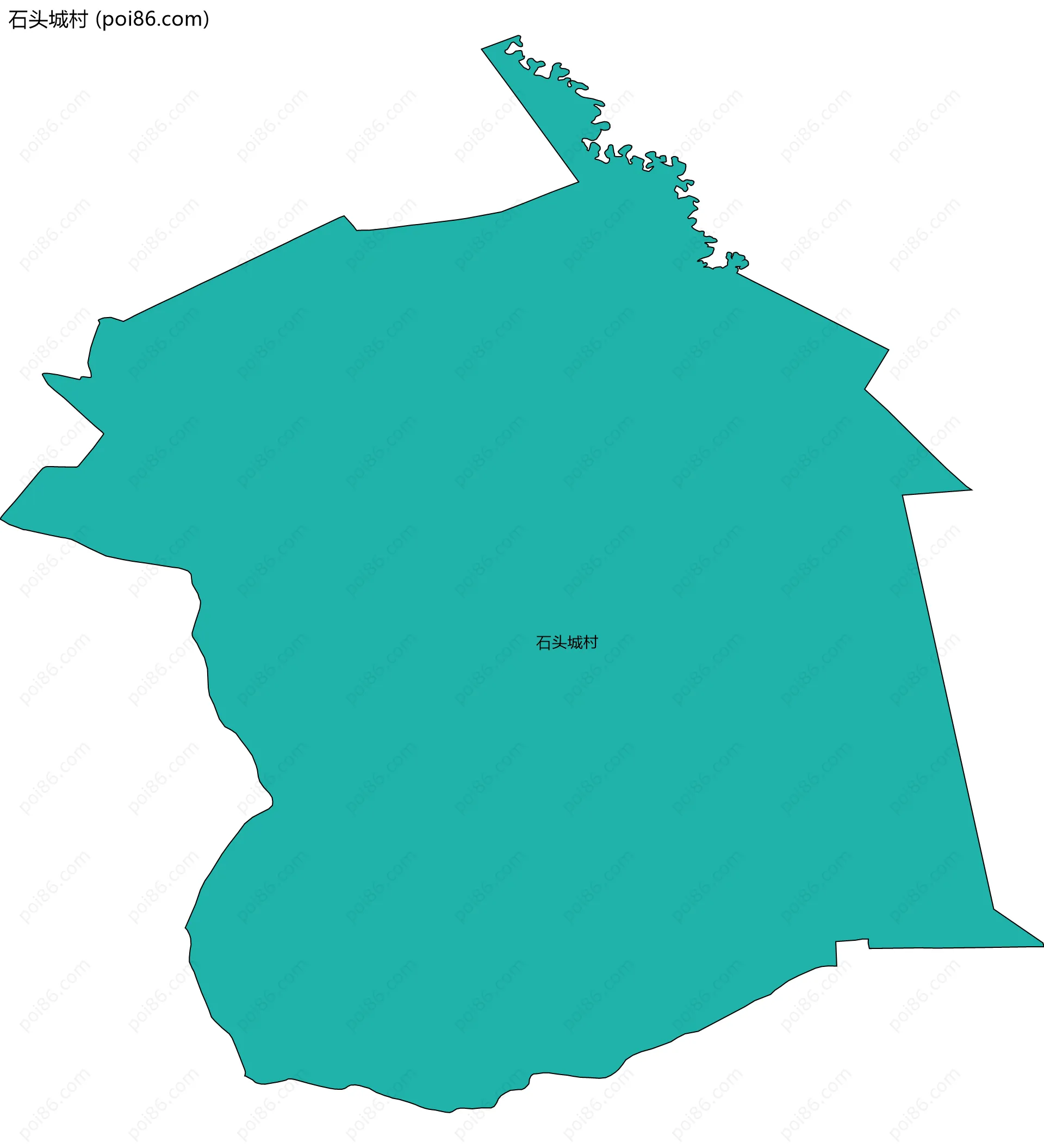 石头城村边界地图