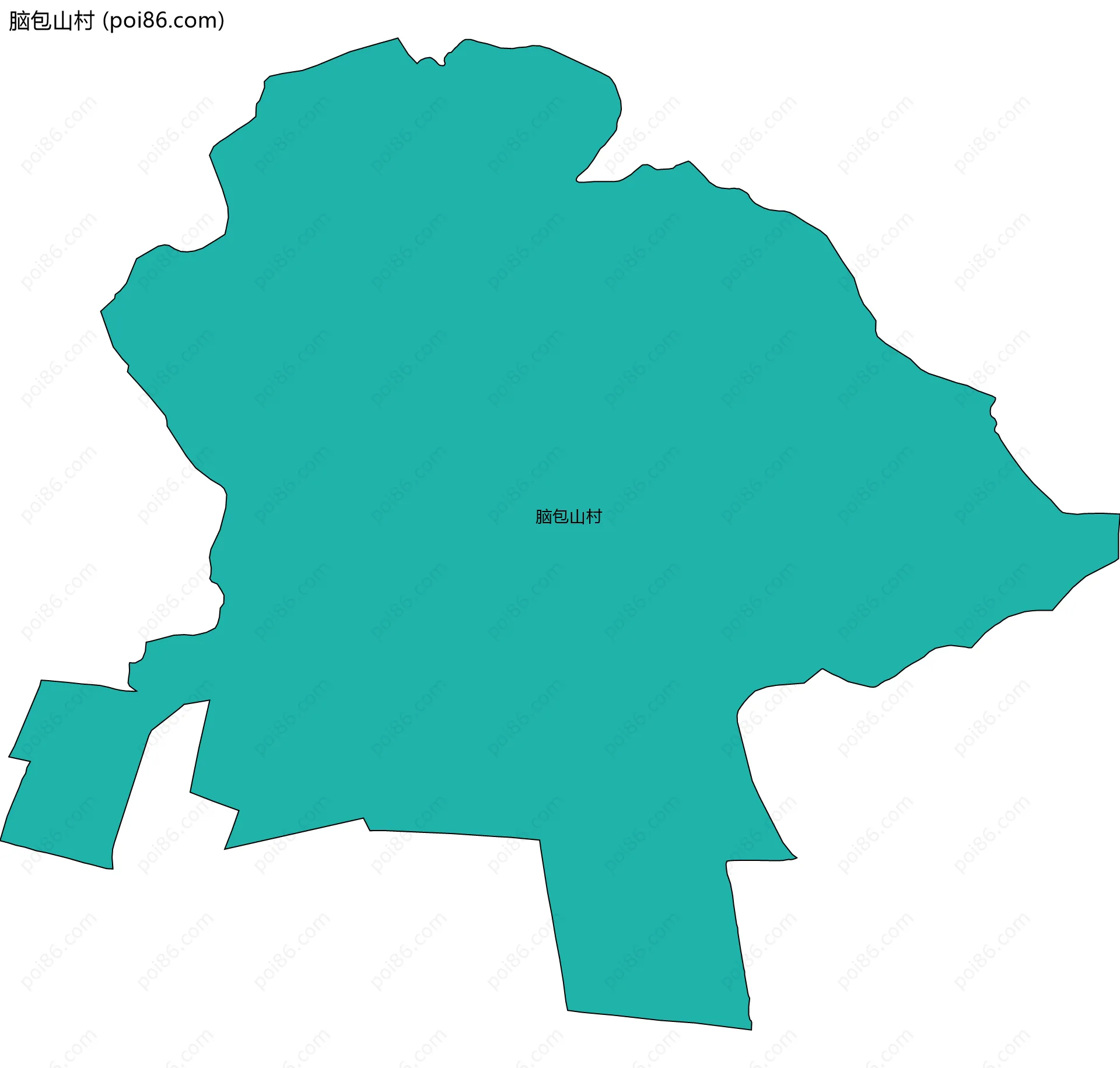 脑包山村边界地图