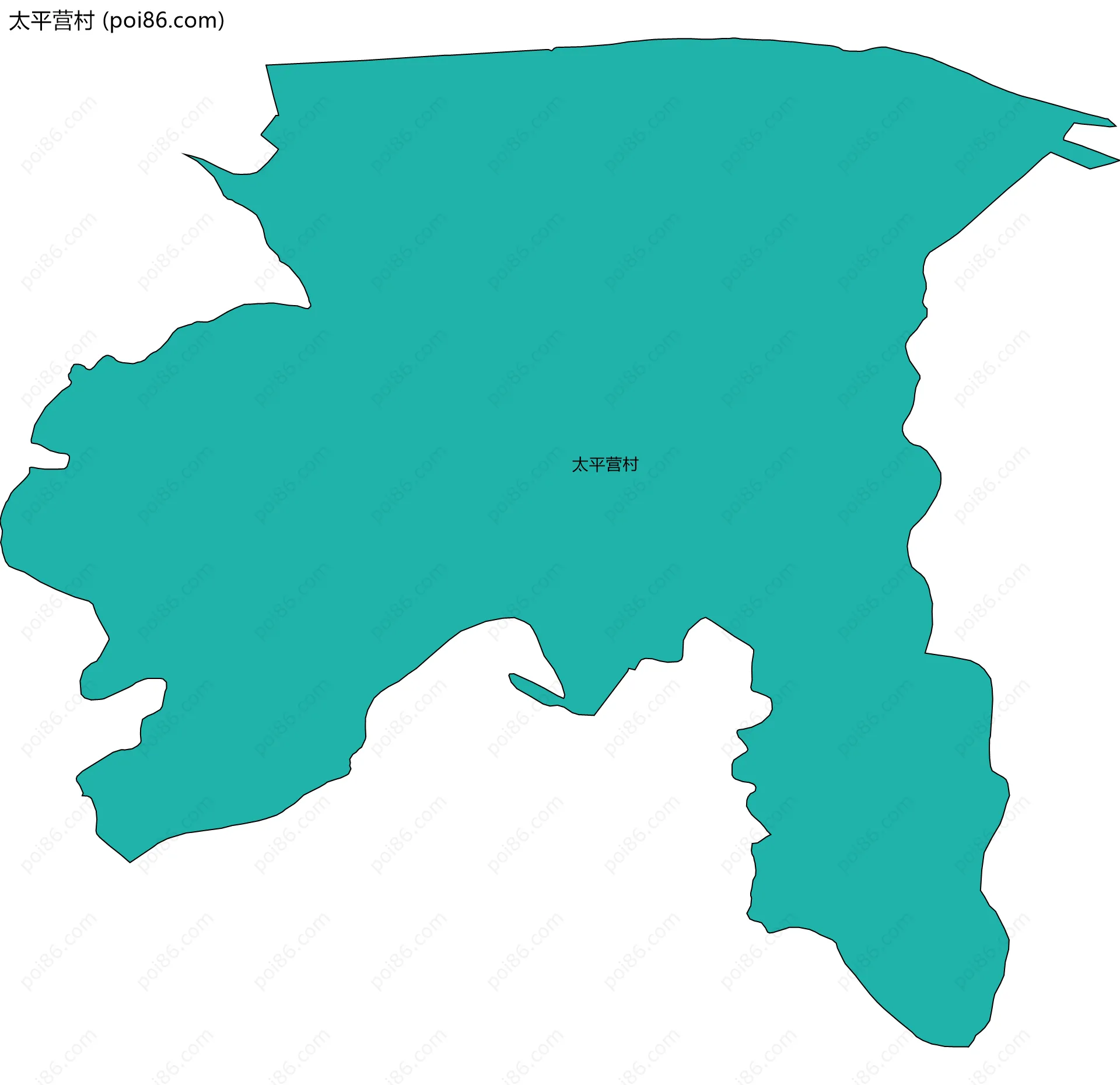 太平营村边界地图
