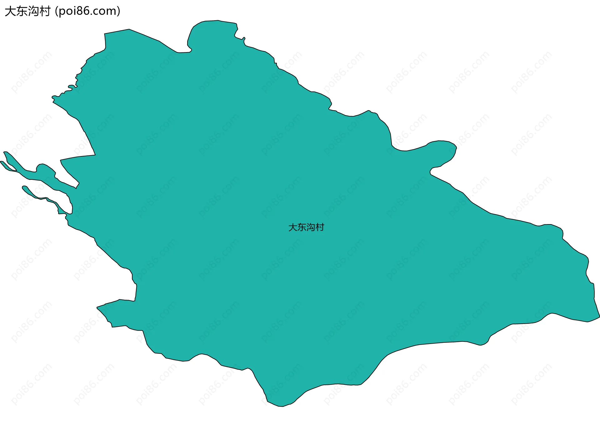 大东沟村边界地图