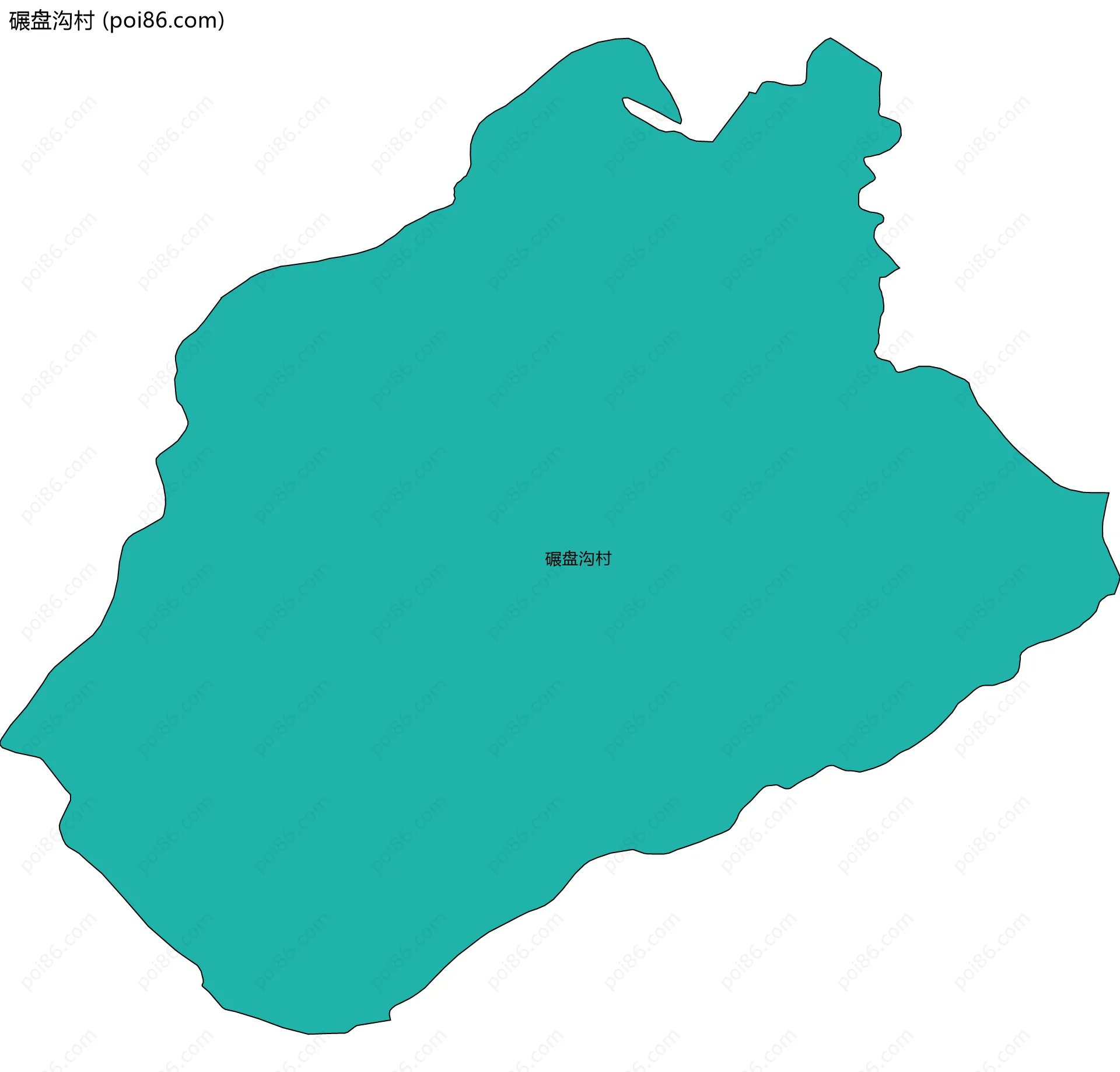 碾盘沟村边界地图