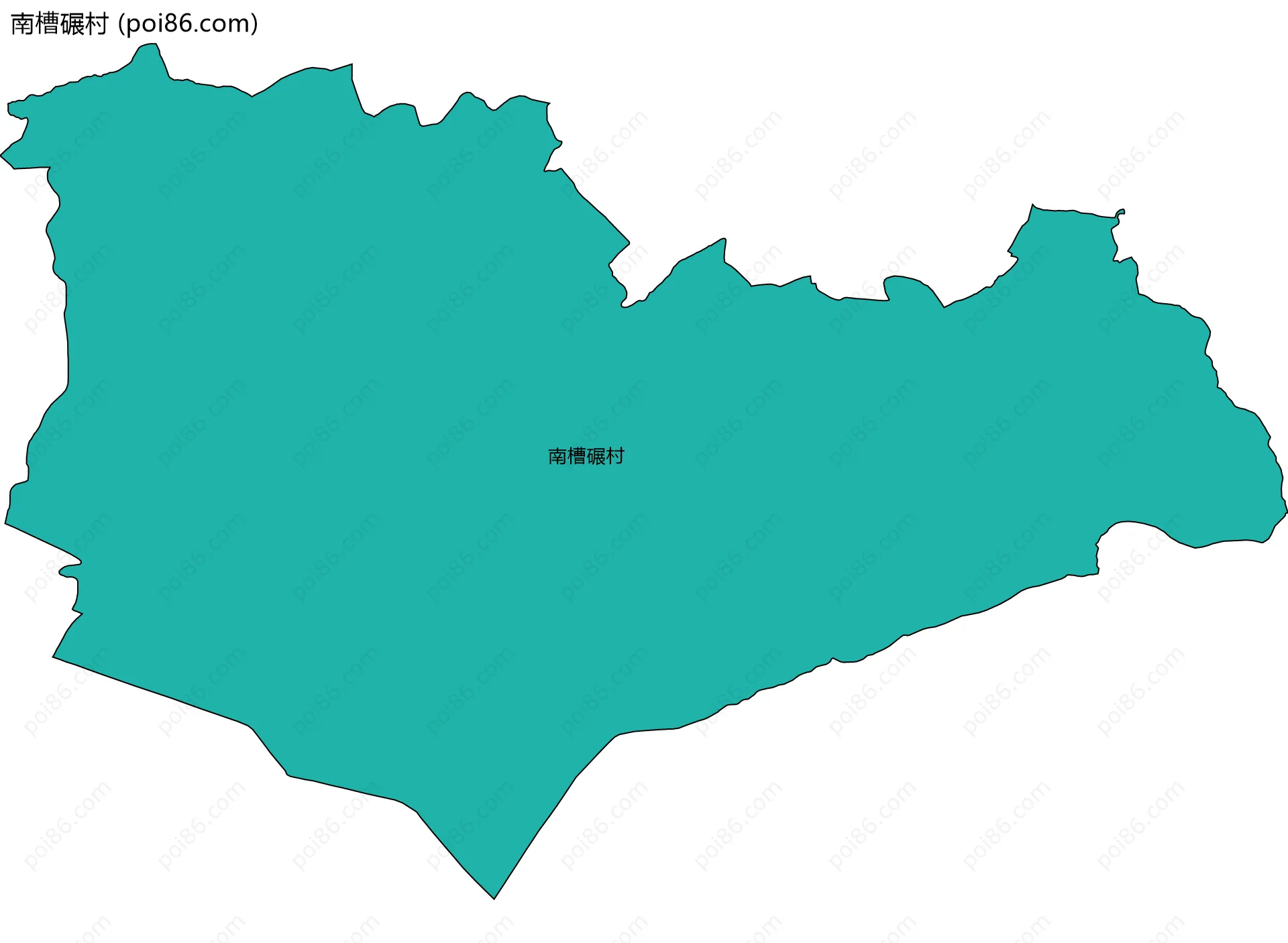 南槽碾村边界地图