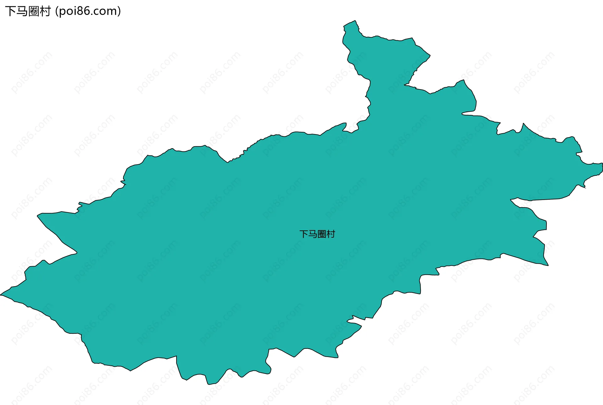 下马圈村边界地图