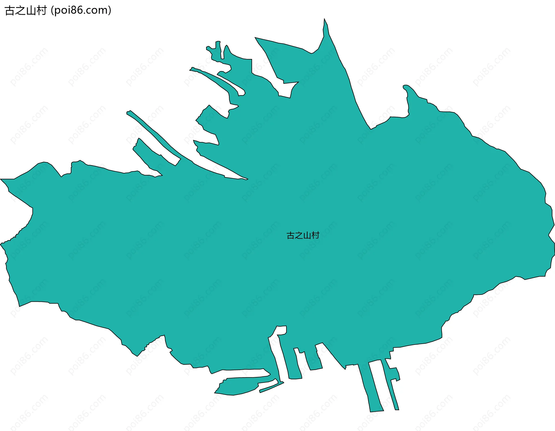 古之山村边界地图
