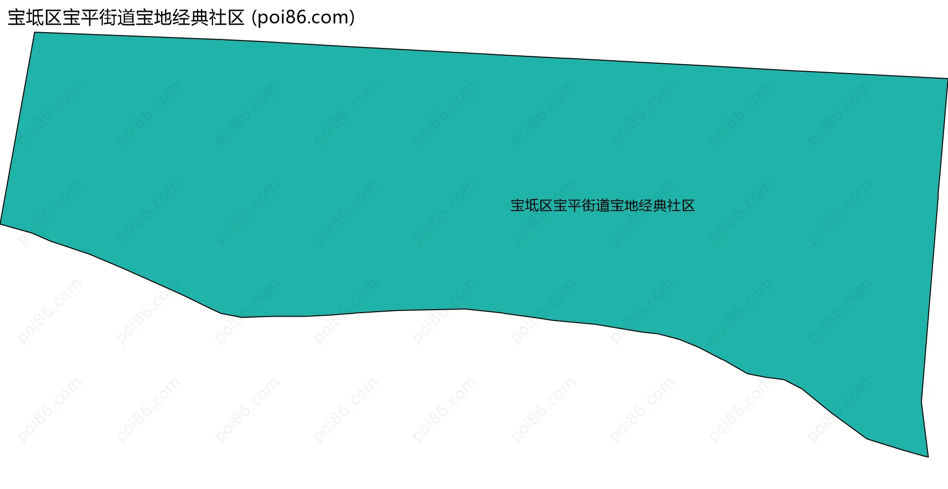 宝坻区宝平街道宝地经典社区边界地图
