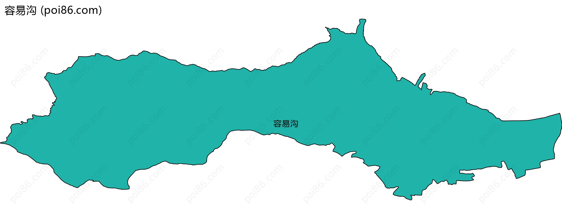 容易沟边界地图