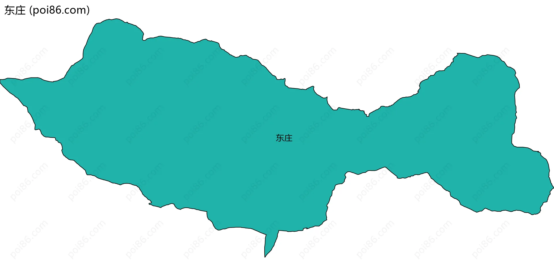 东庄边界地图