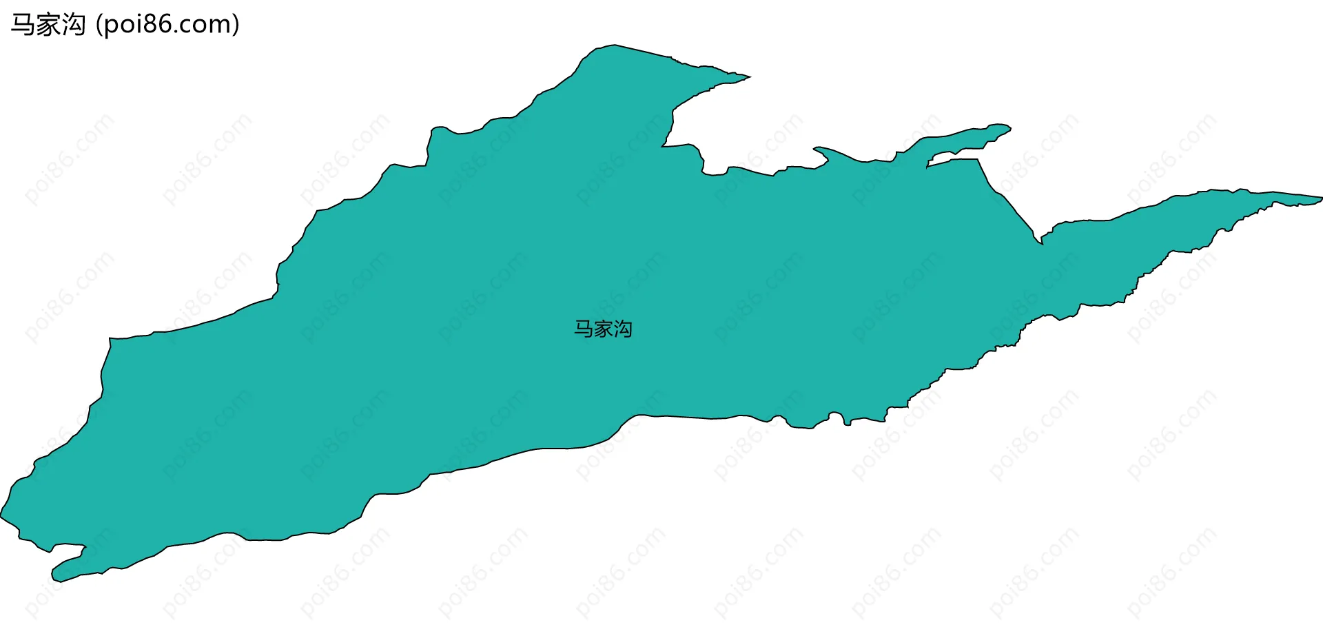 马家沟边界地图