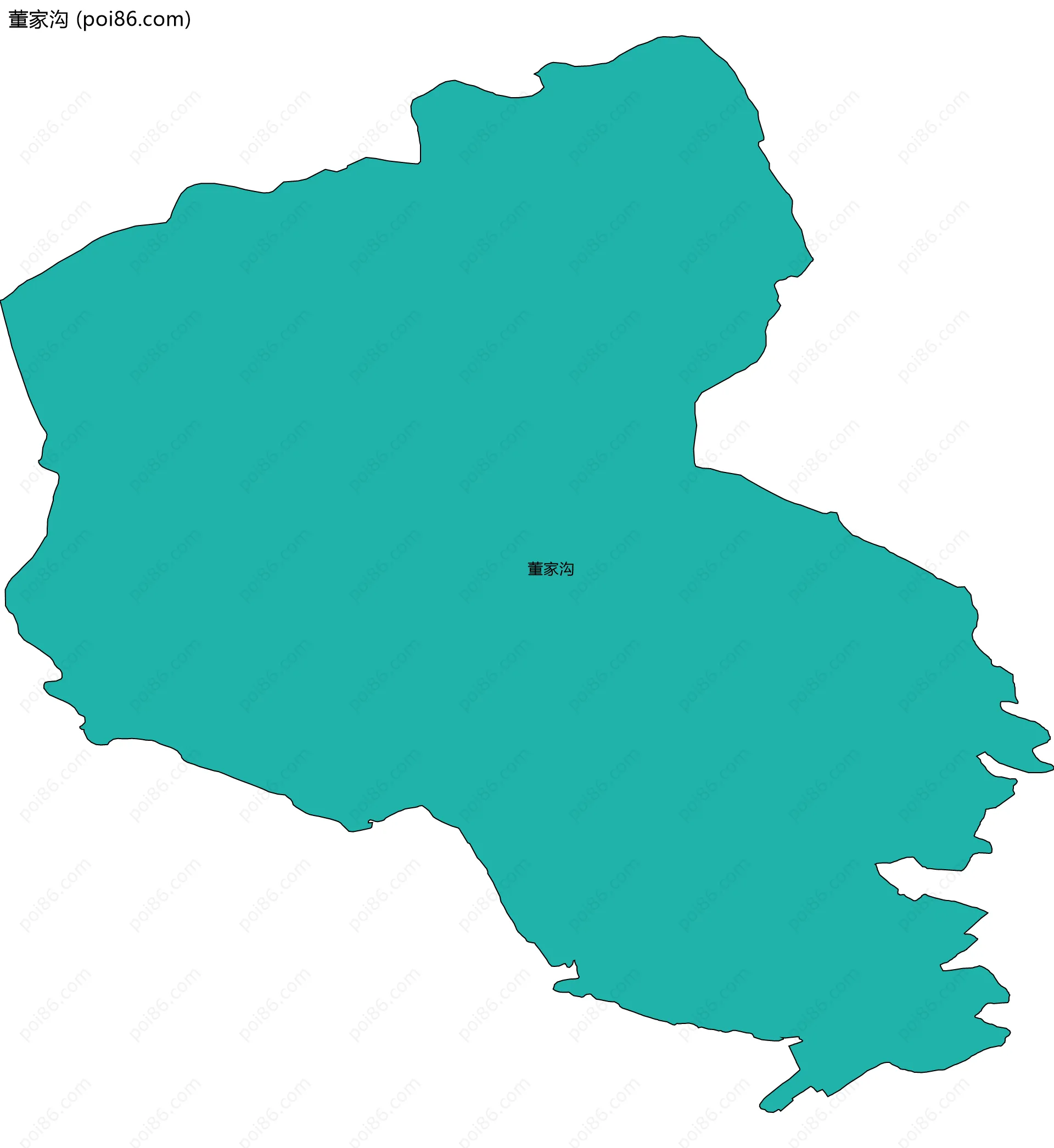 董家沟边界地图