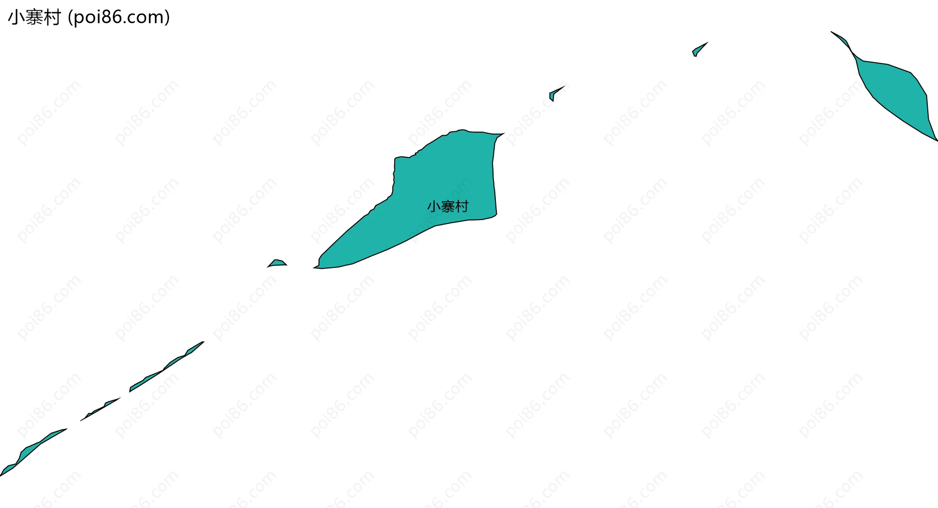 小寨村边界地图
