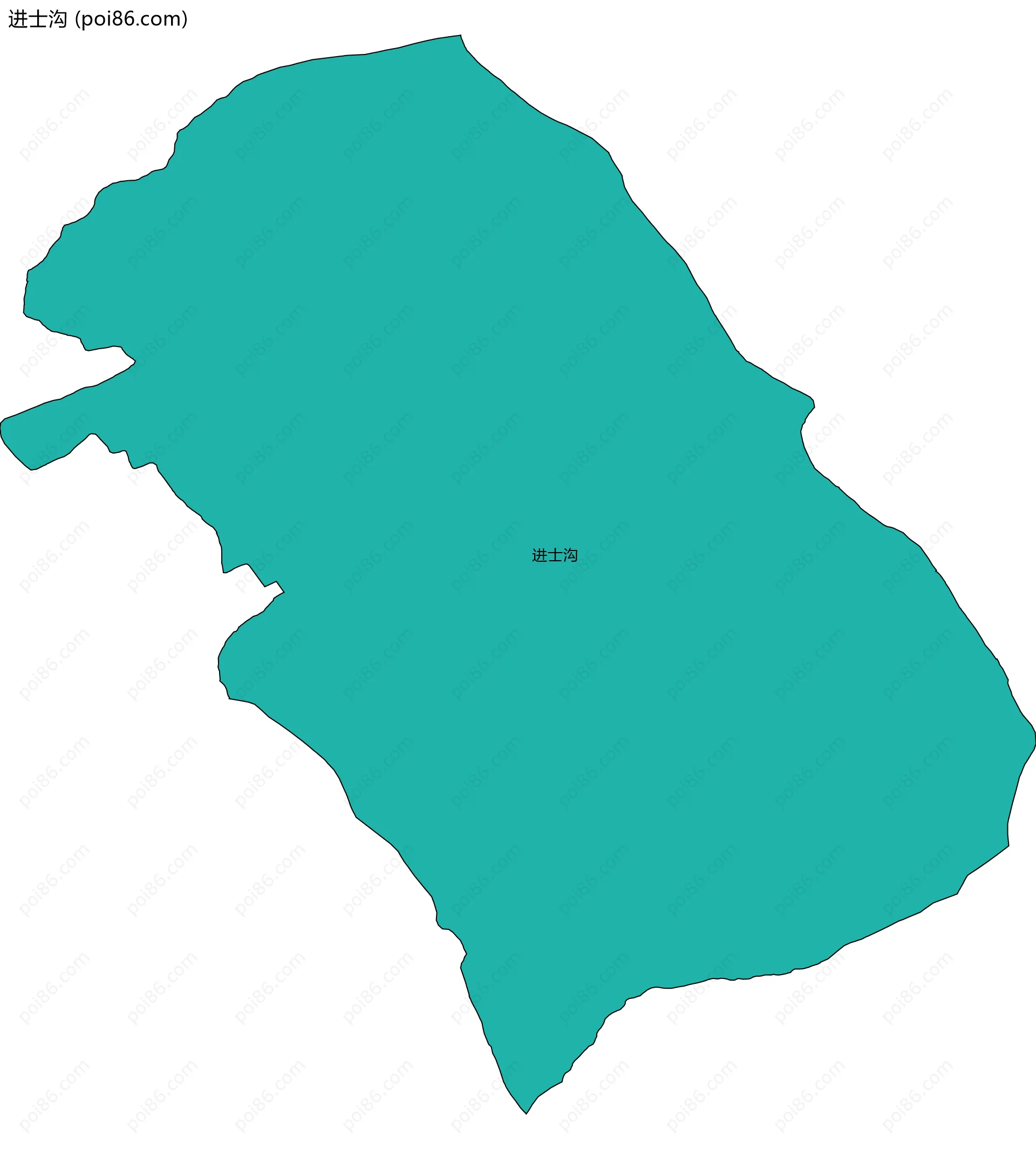 进士沟边界地图