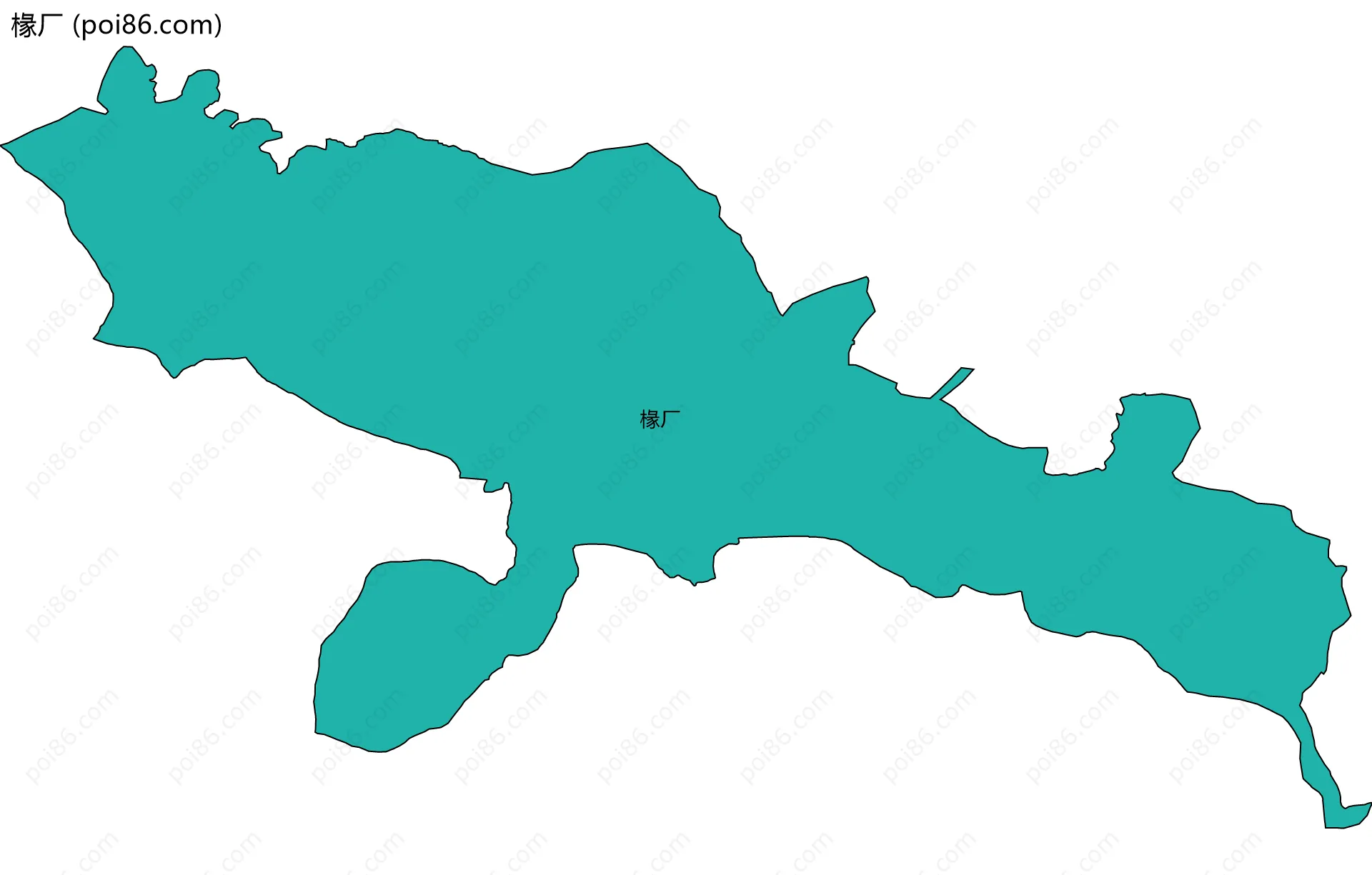 椽厂边界地图
