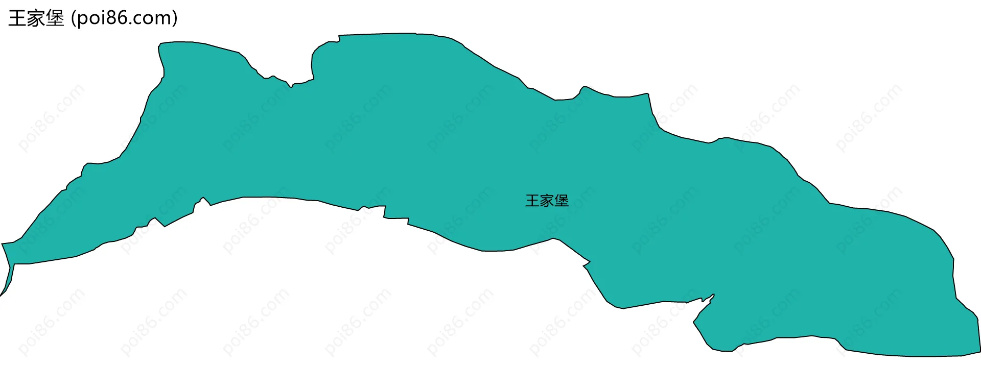 王家堡边界地图