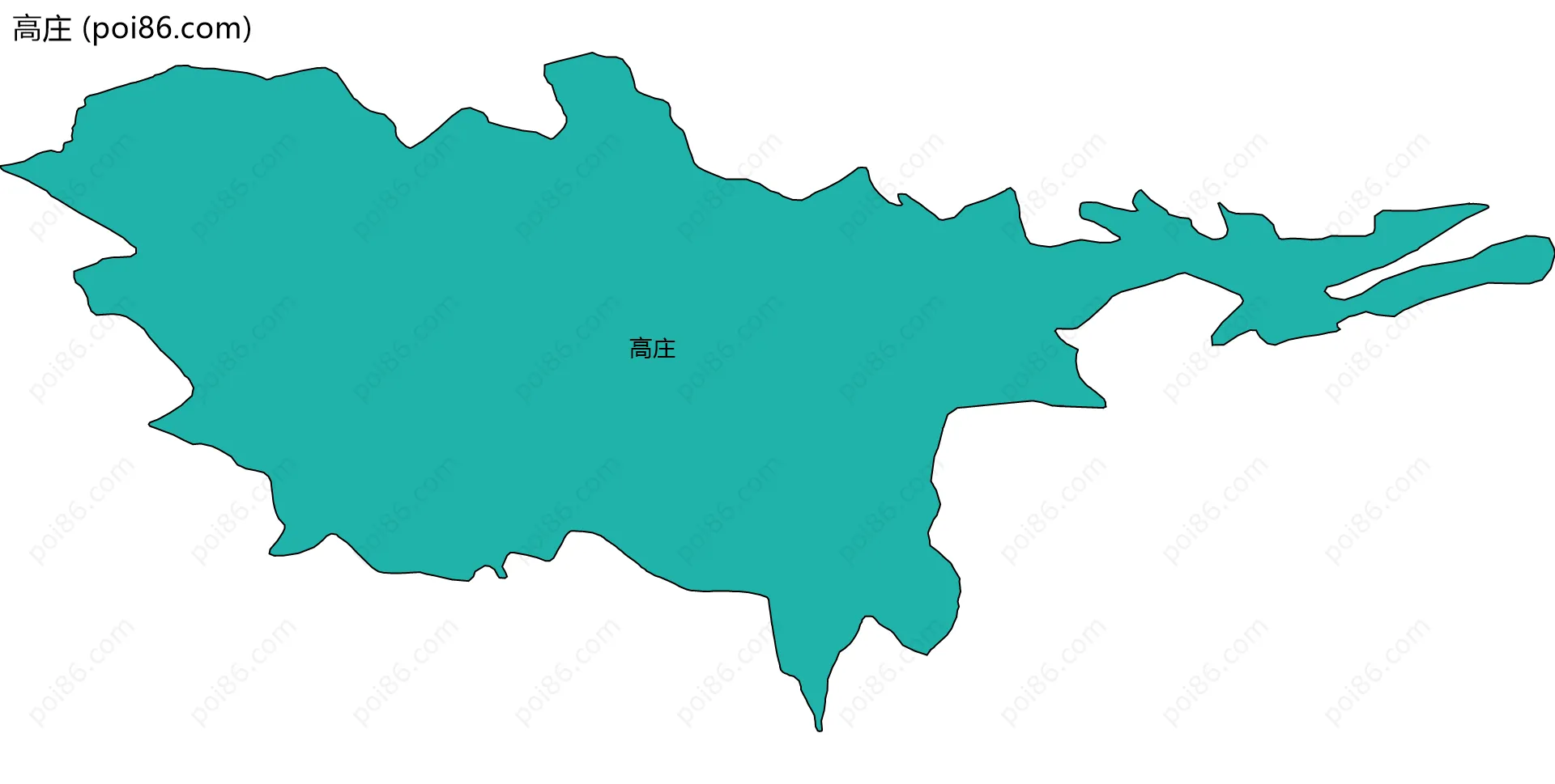 高庄边界地图