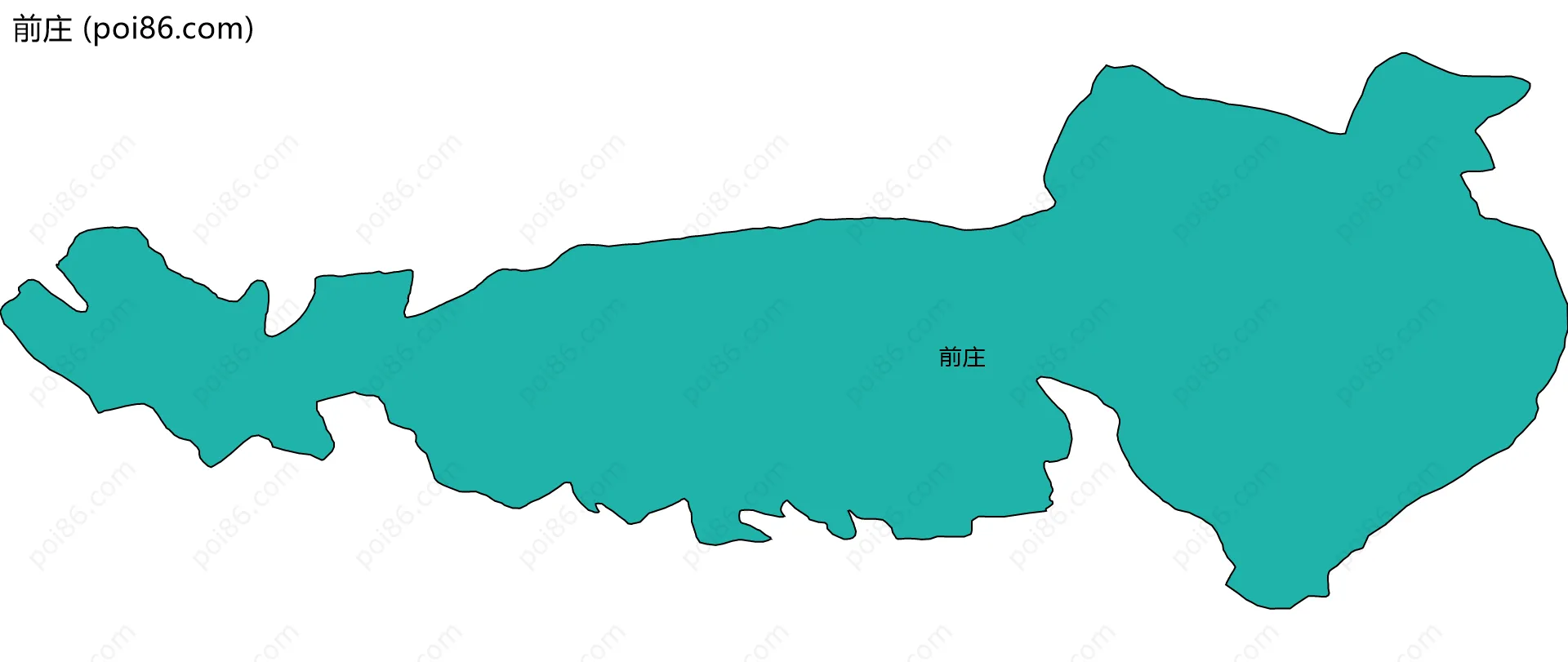 前庄边界地图