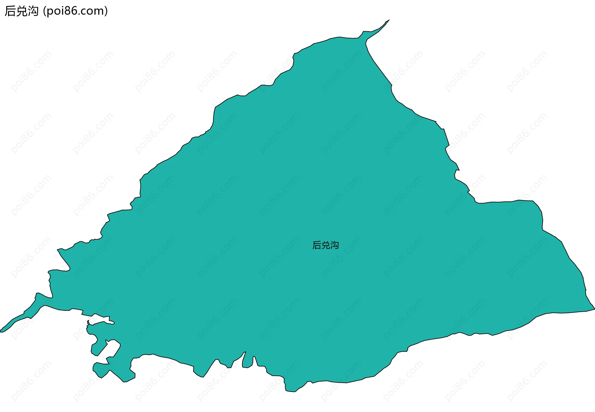 后兑沟边界地图
