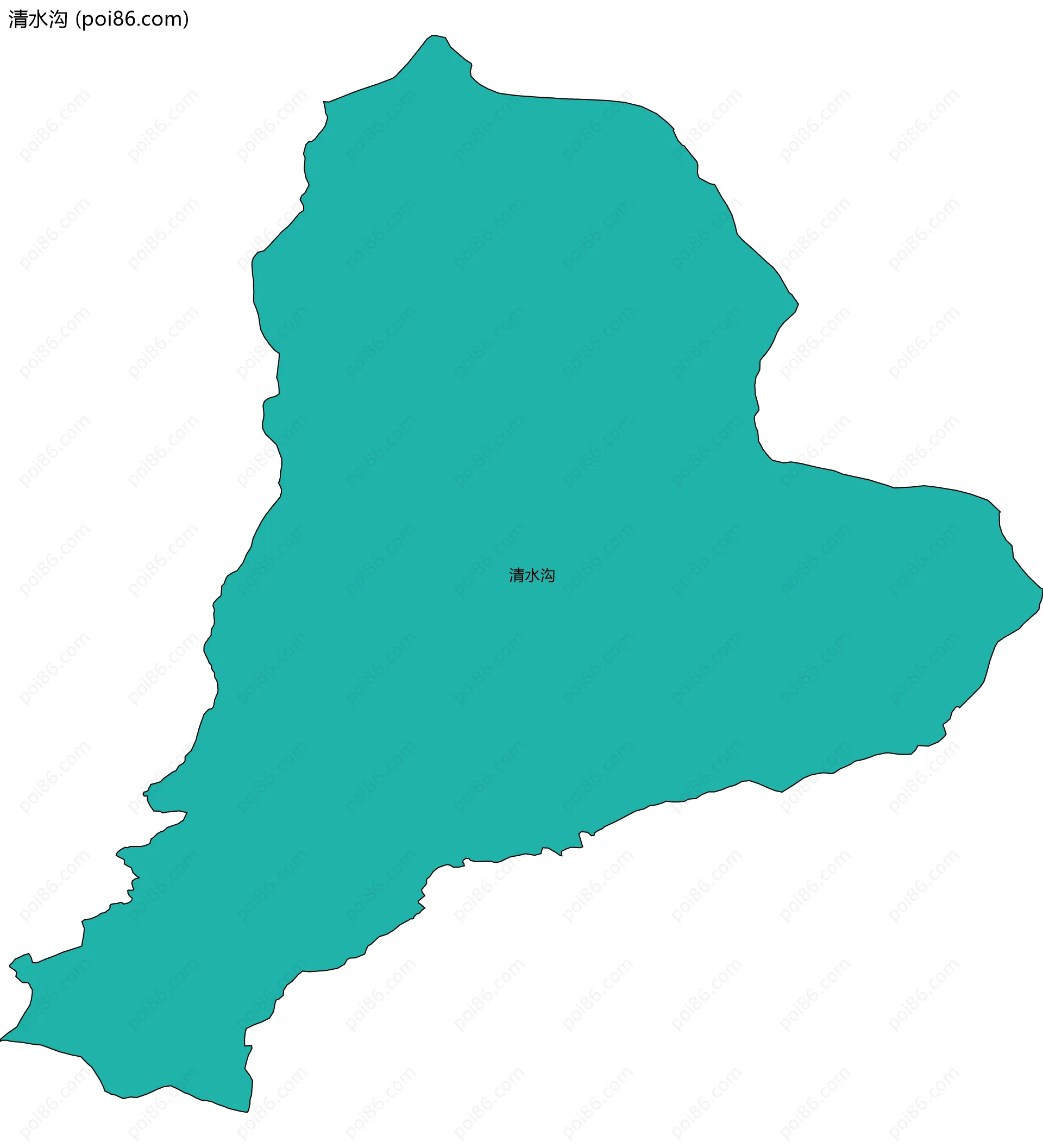 清水沟边界地图