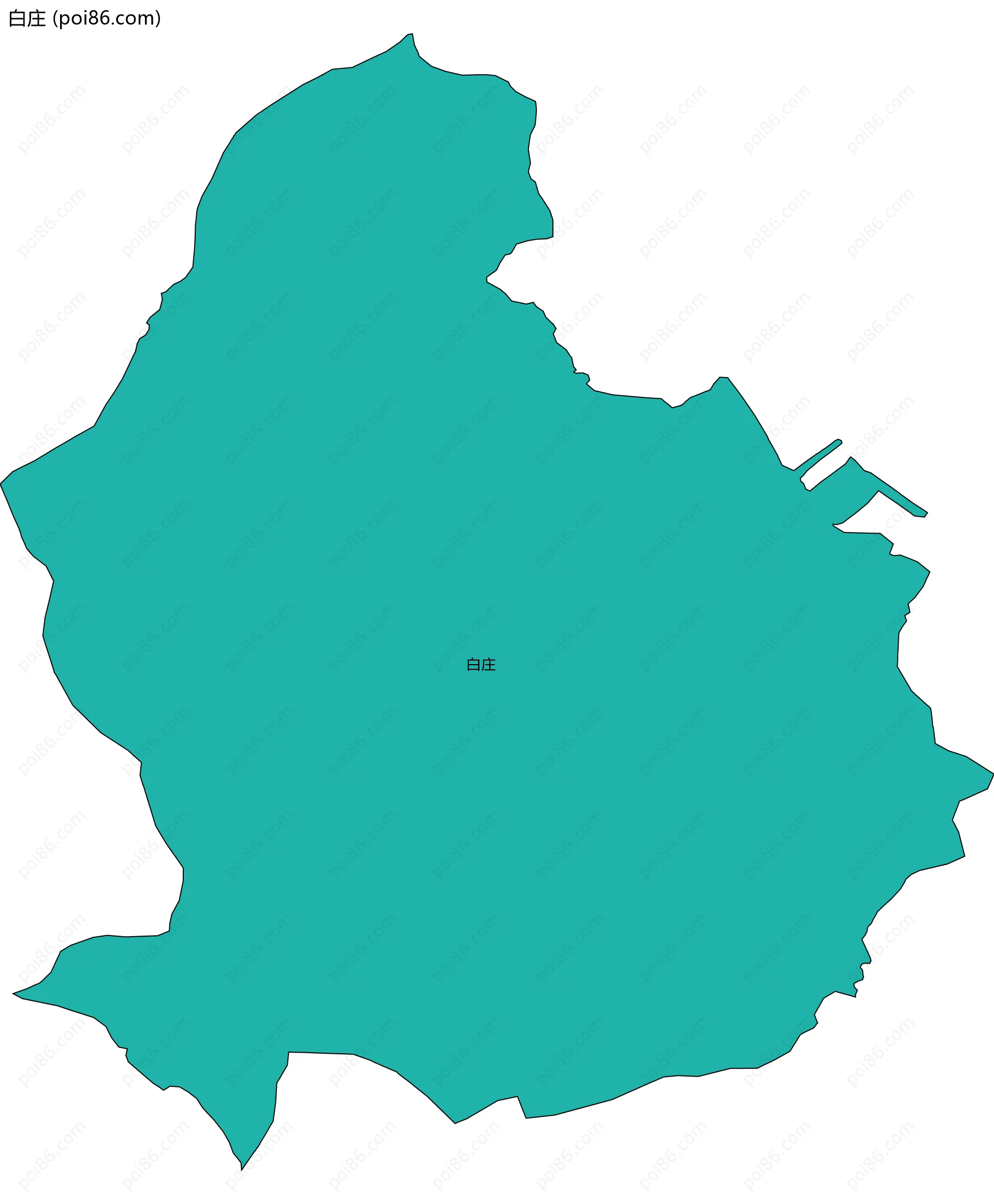 白庄边界地图