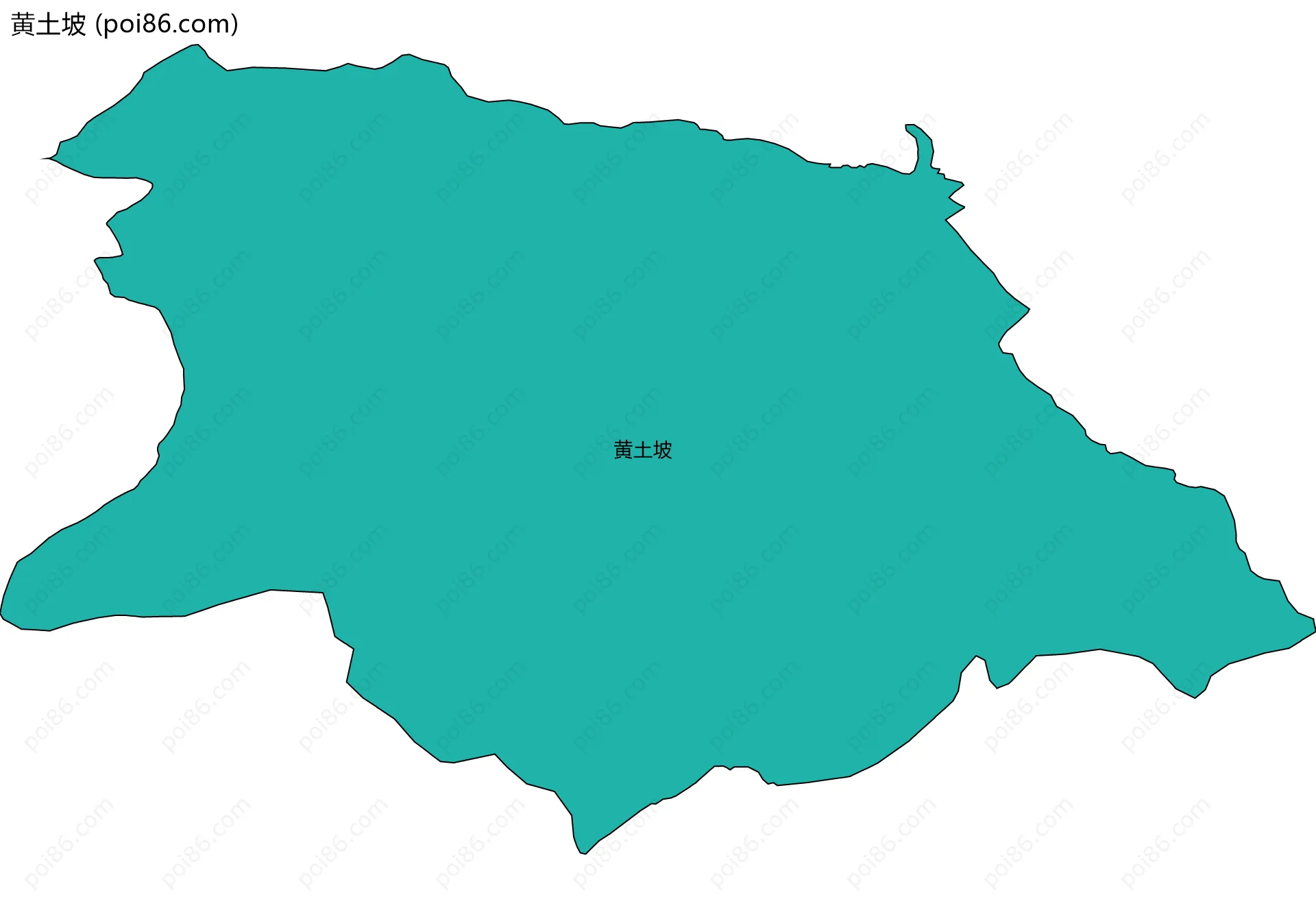 黄土坡边界地图