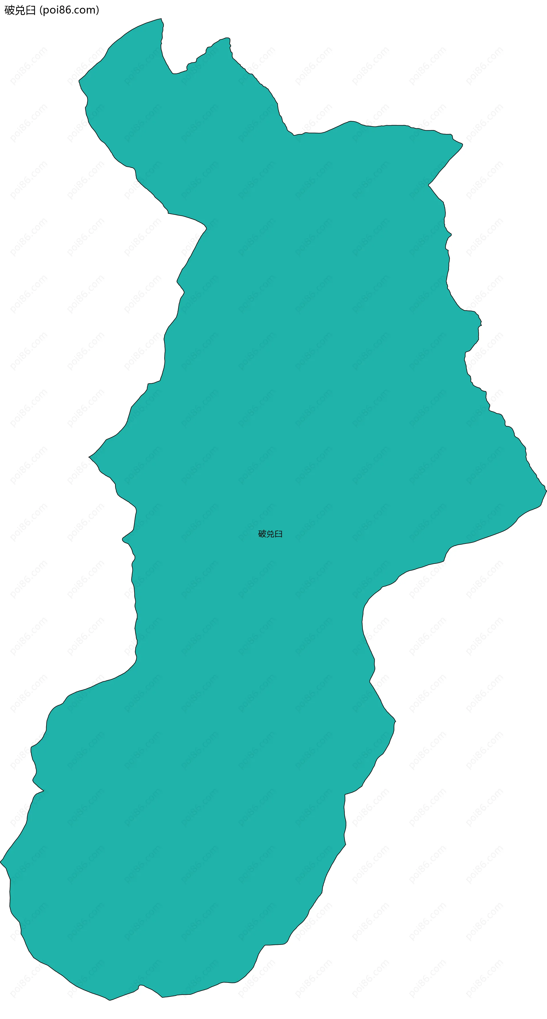 破兑臼边界地图