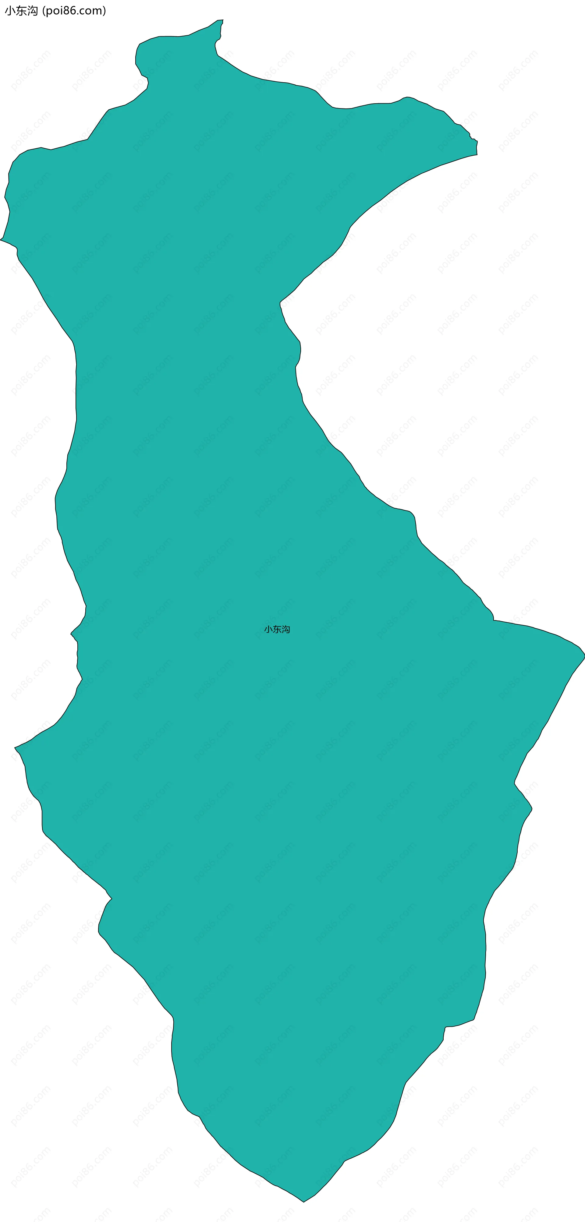 小东沟边界地图