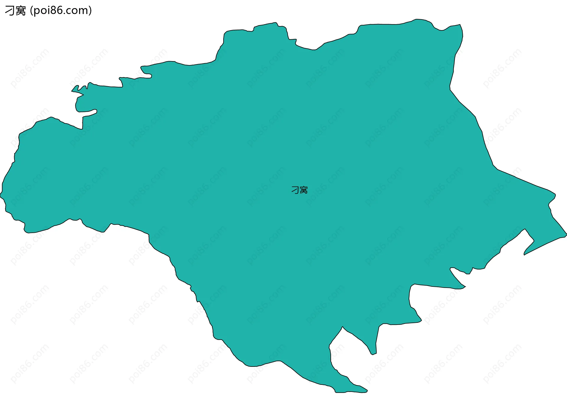 刁窝边界地图