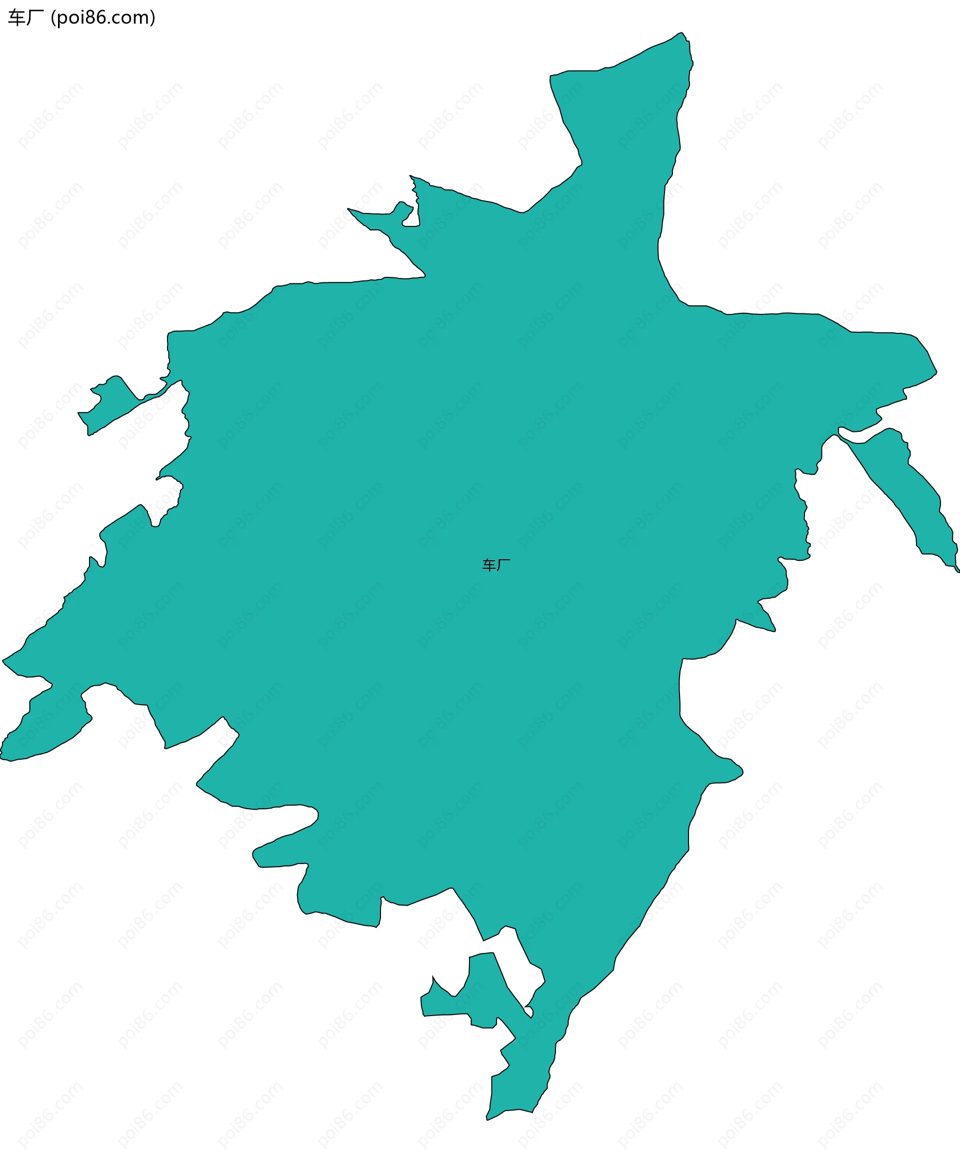 车厂边界地图