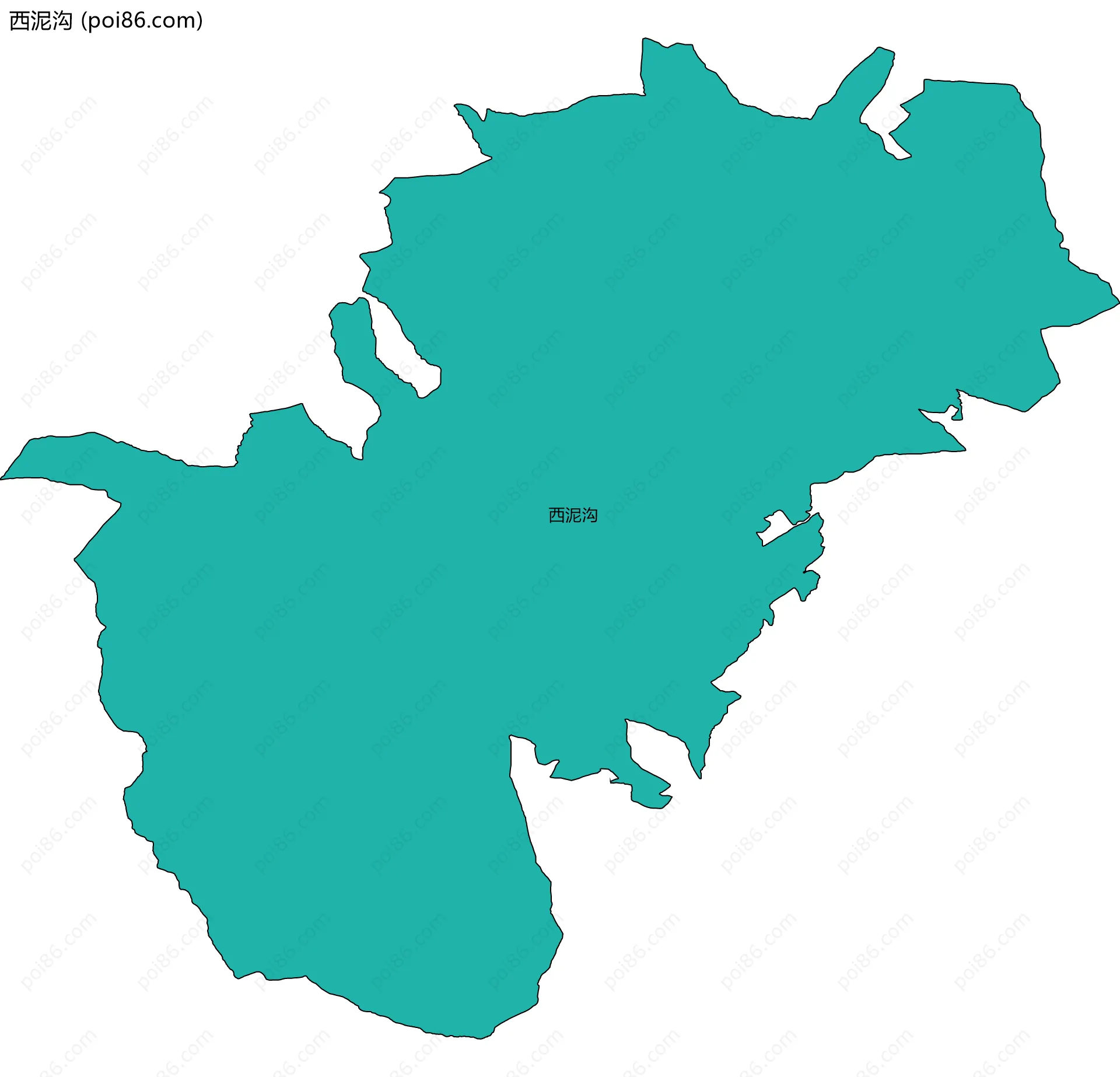西泥沟边界地图