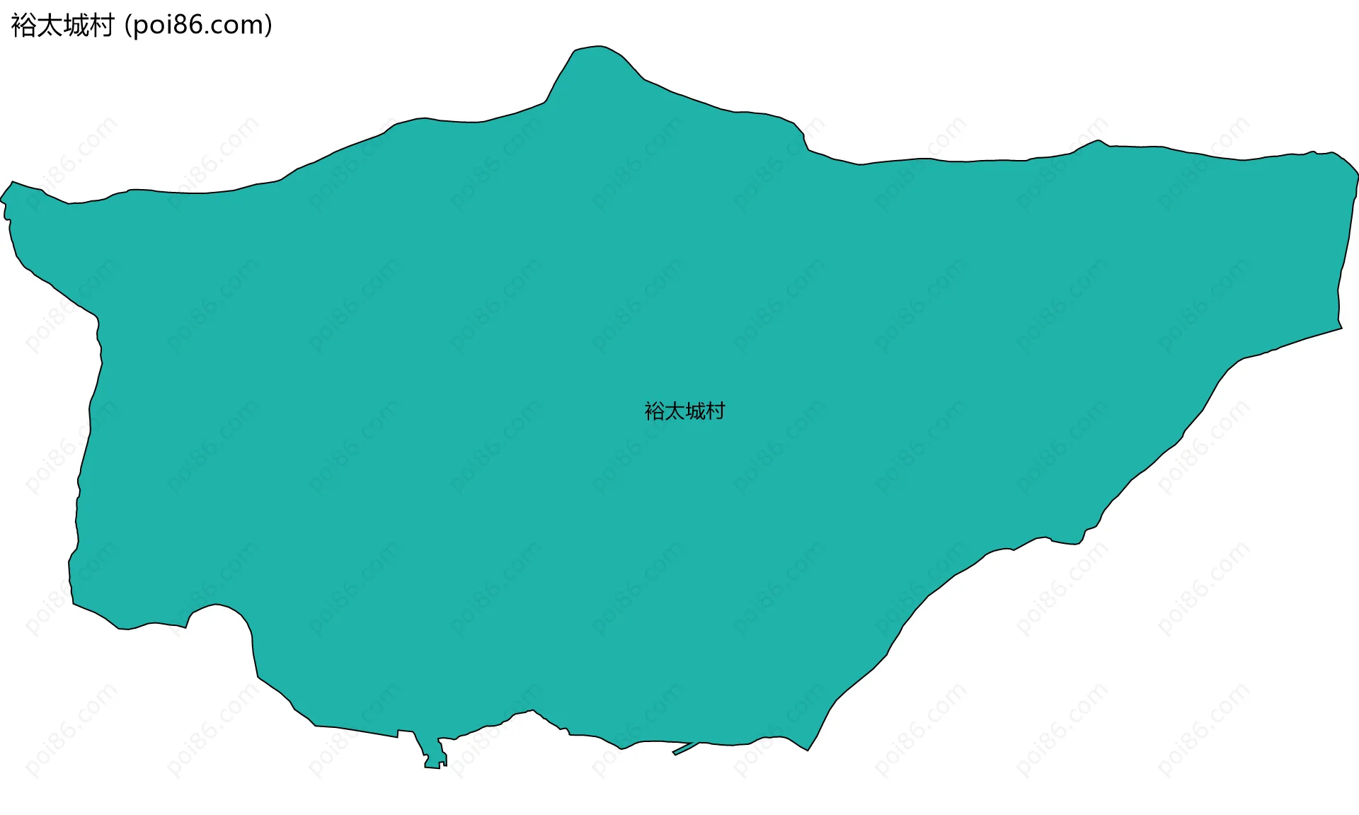 裕太城村边界地图