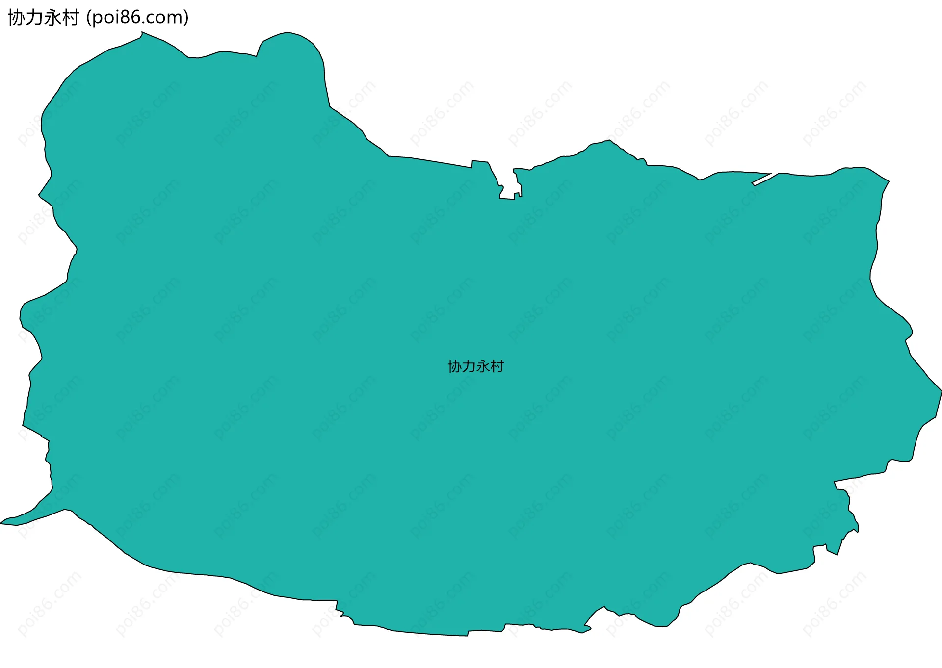 协力永村边界地图