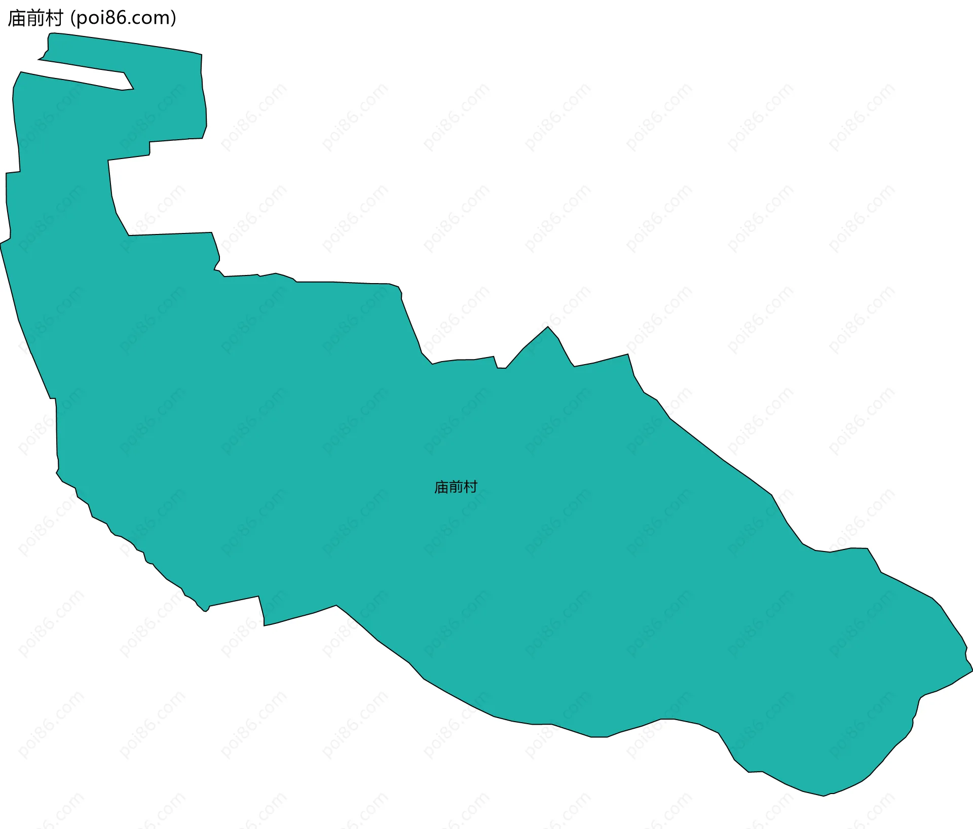 庙前村边界地图