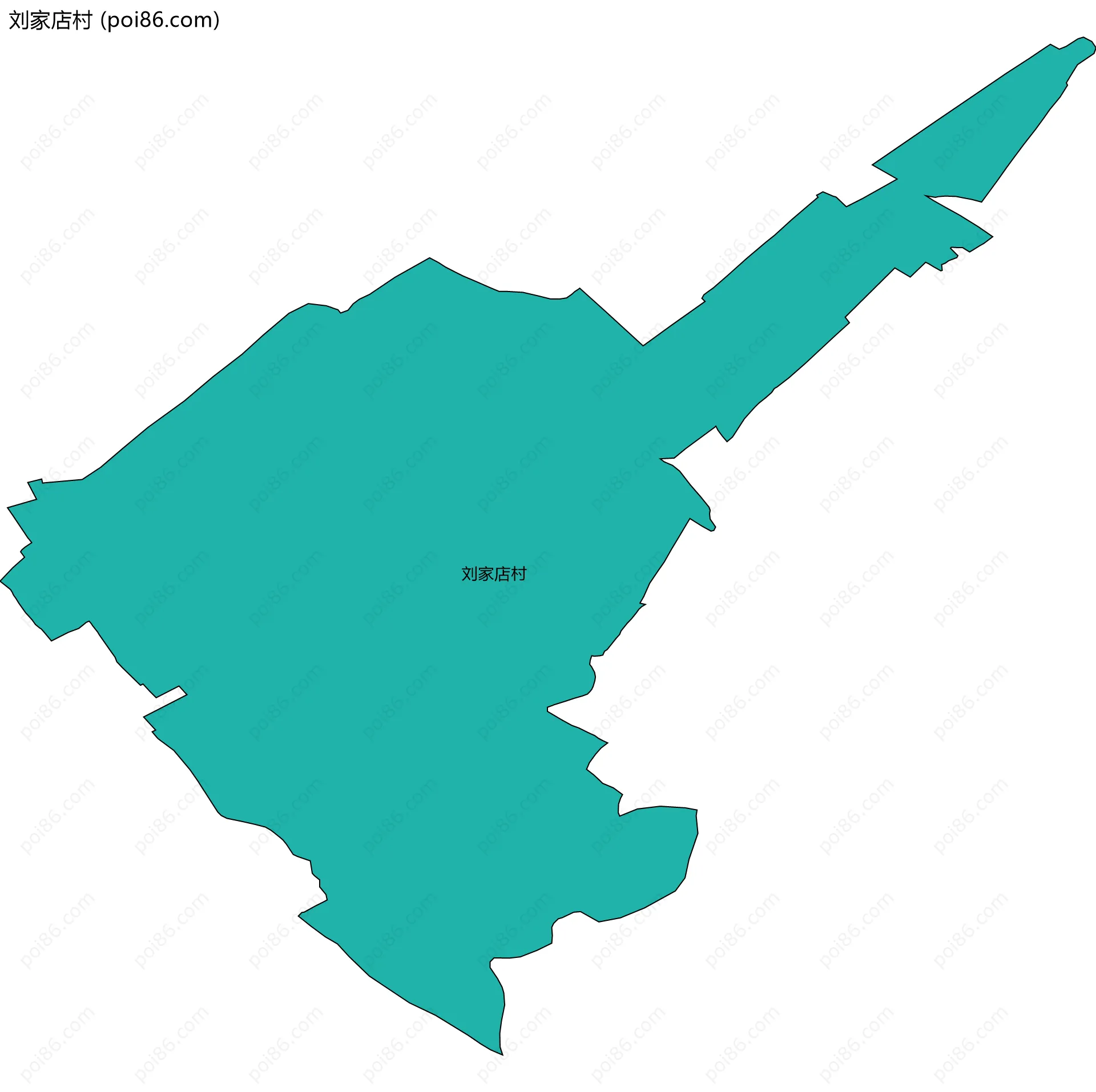 刘家店村边界地图