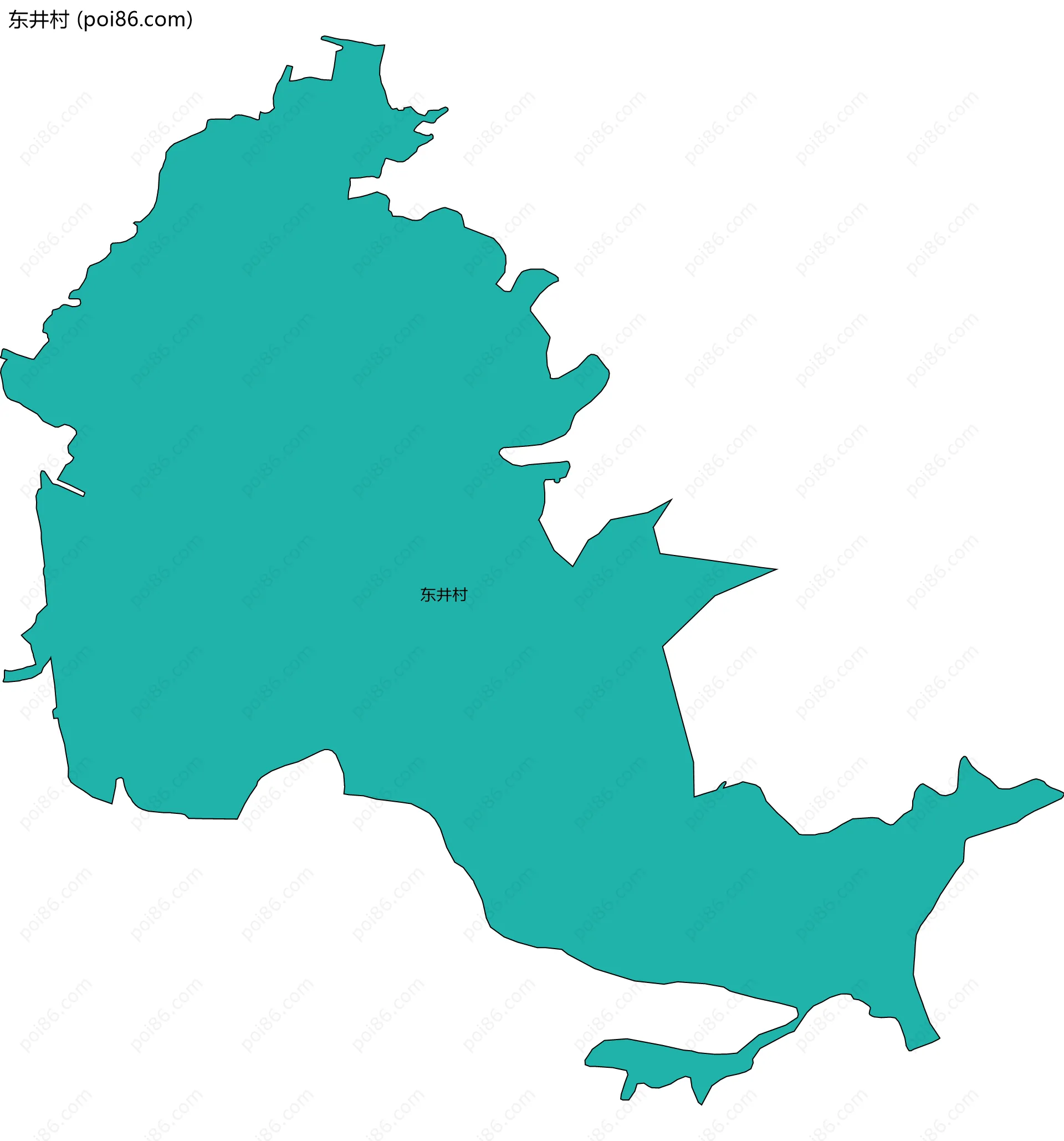 东井村边界地图