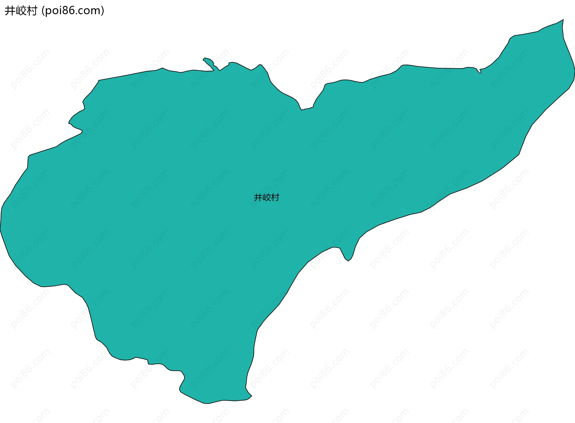 井峧村边界地图