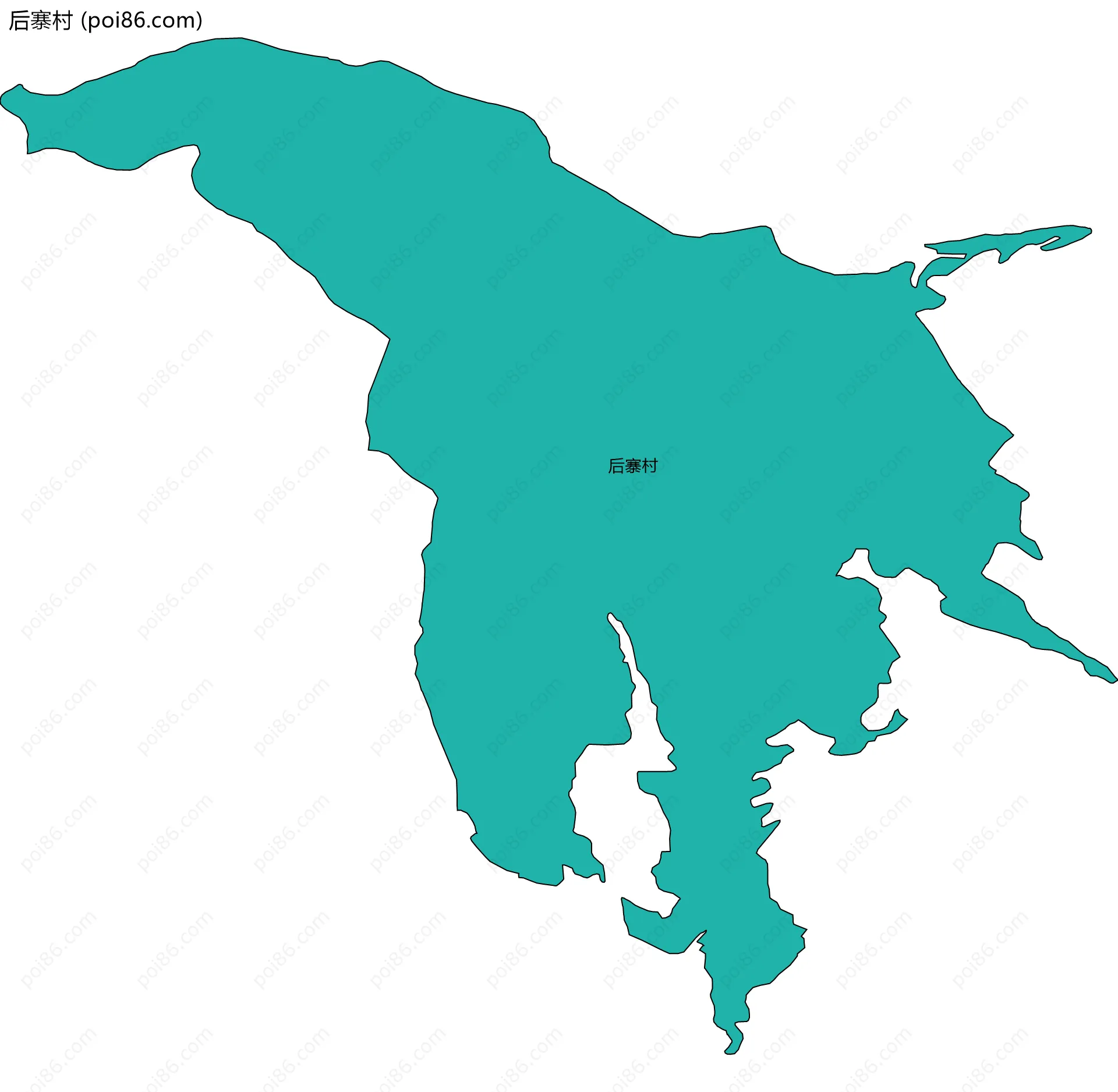 后寨村边界地图