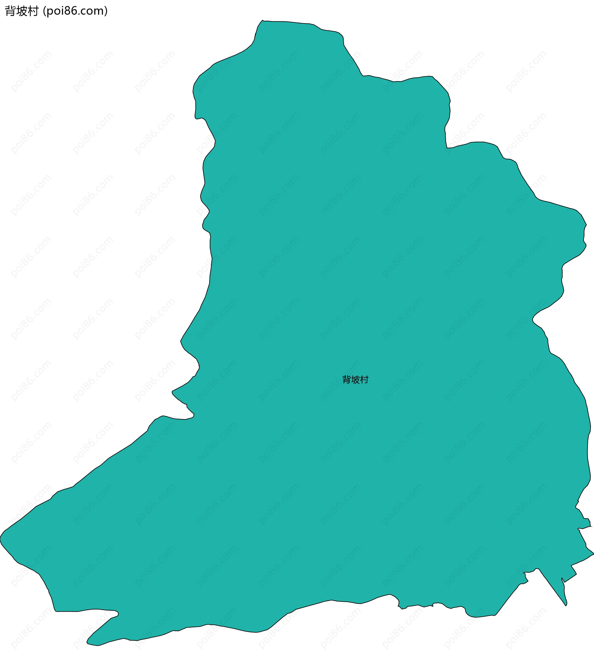 背坡村边界地图