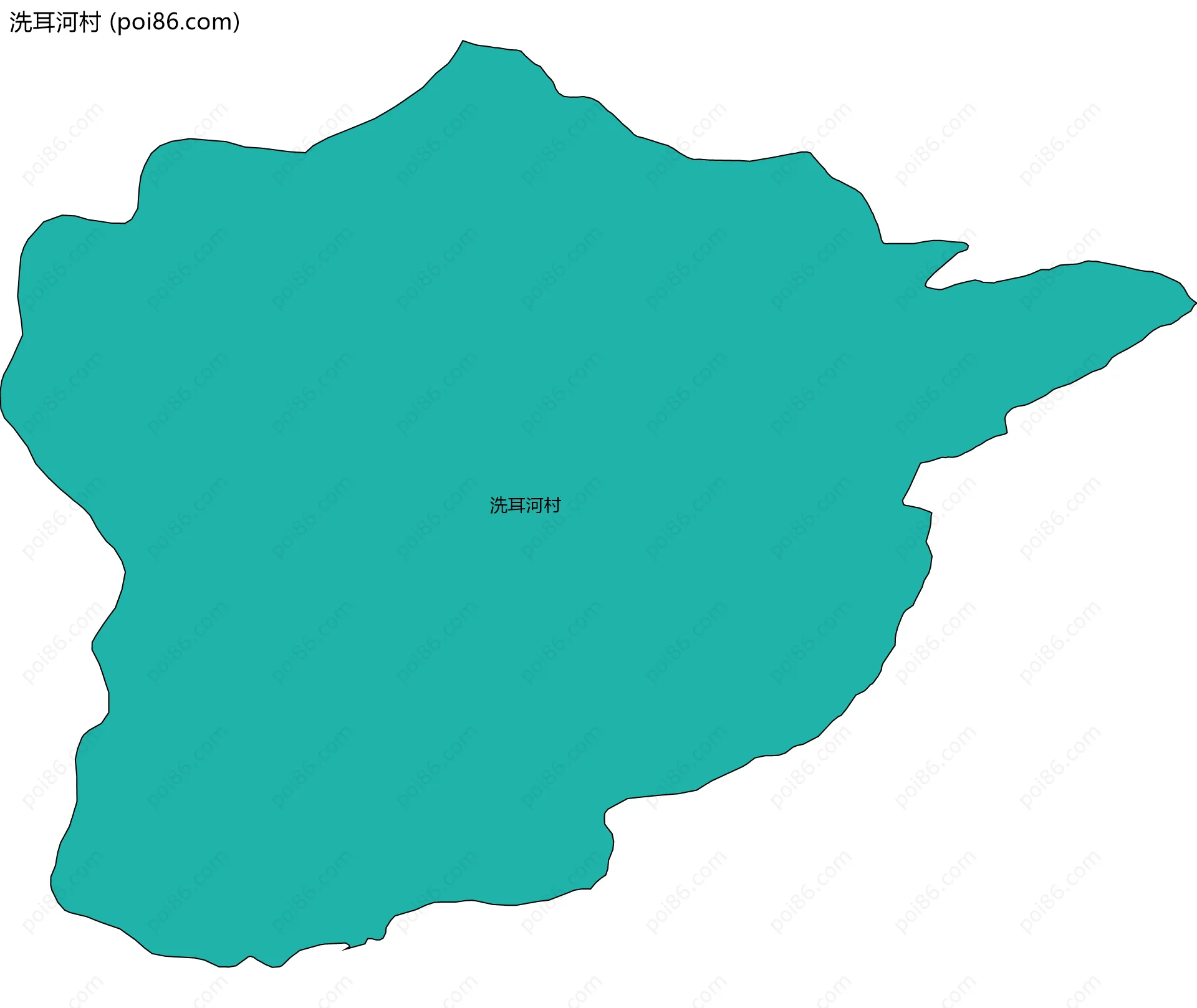 洗耳河村边界地图